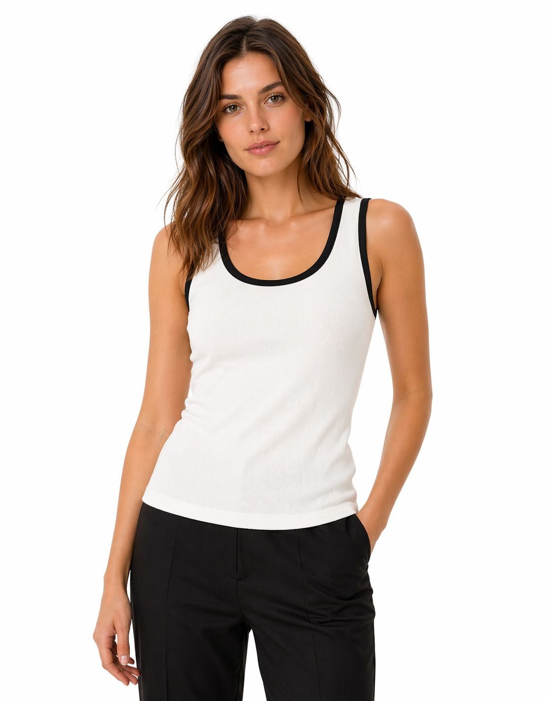 Selected Tanktop SLWANNA CONTRAST SL TOP EX