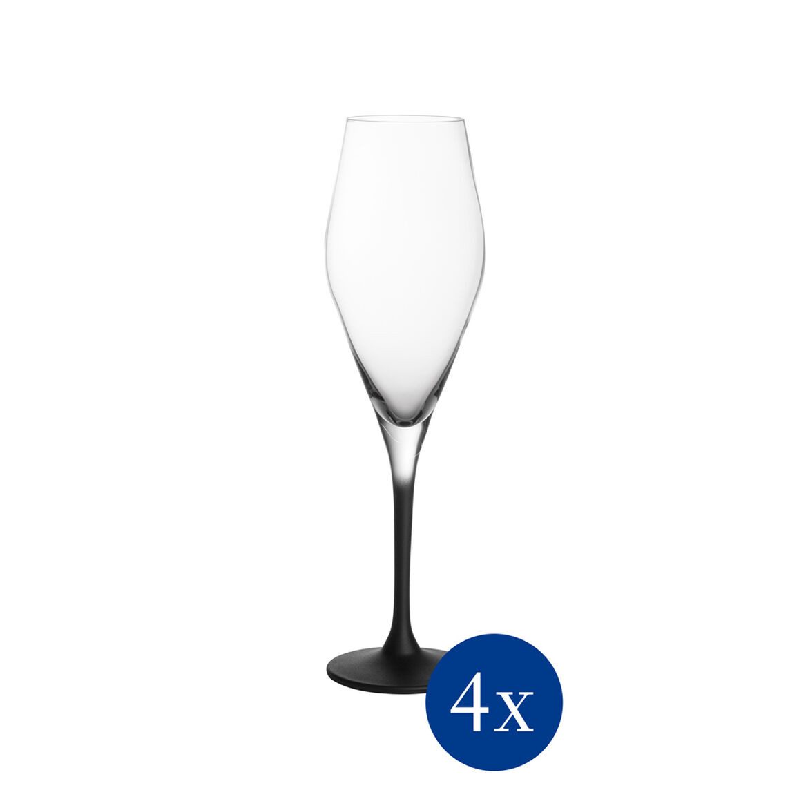 Villeroy & Boch Sektglas Manufacture Rock, Glas, Farbe: klar, Höhe: 25.5cm