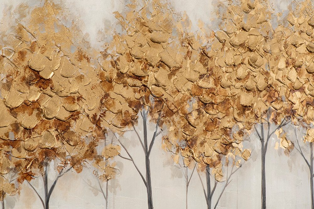 ArtUniverse Gemälde Golden Trees 82 x 122 cm, Naturmotiv