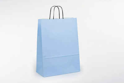 VP Einkaufsbeutel 50 Papiertaschen VP toptwist® 32x14x42cm - hellblau