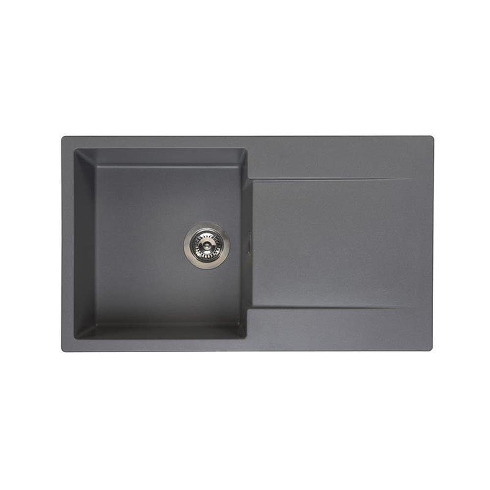 REGINOX Granitspüle Reginox Einbauspüle Amsterdam 10 Regi-Granit, 86/50 cm Grey Silvery | Spülbecken