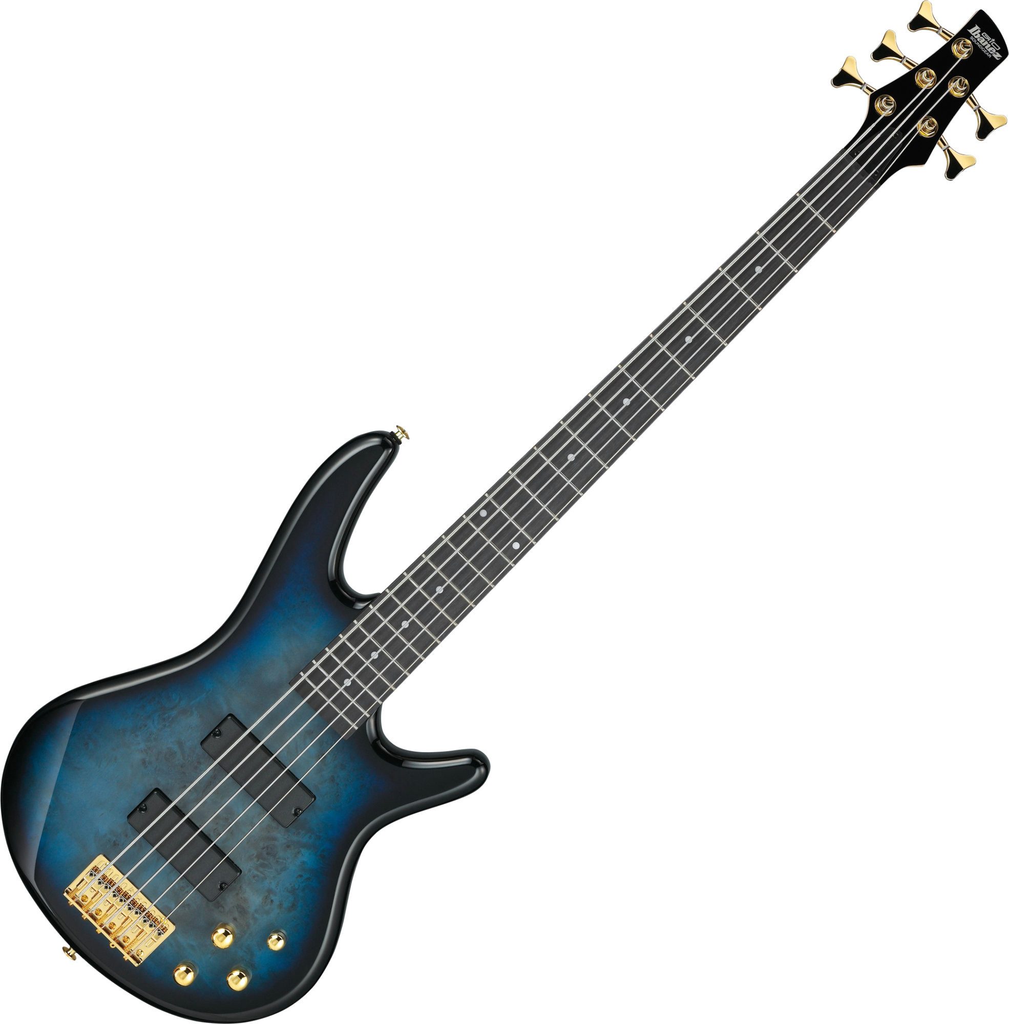 Ibanez E-Bass GIO GSR205PC-TMU Transparent Marine Burst, Soundgear, E-Bass, 5-Saiter Bass Phat II Equalizer