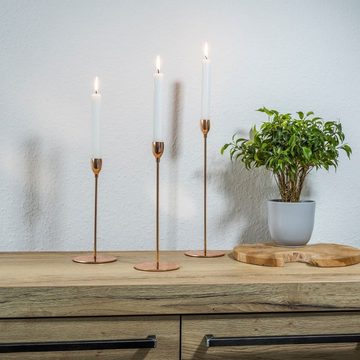 Gravidus Kerzenständer 3er Set Kerzenhalter Tafelkerzenhalter