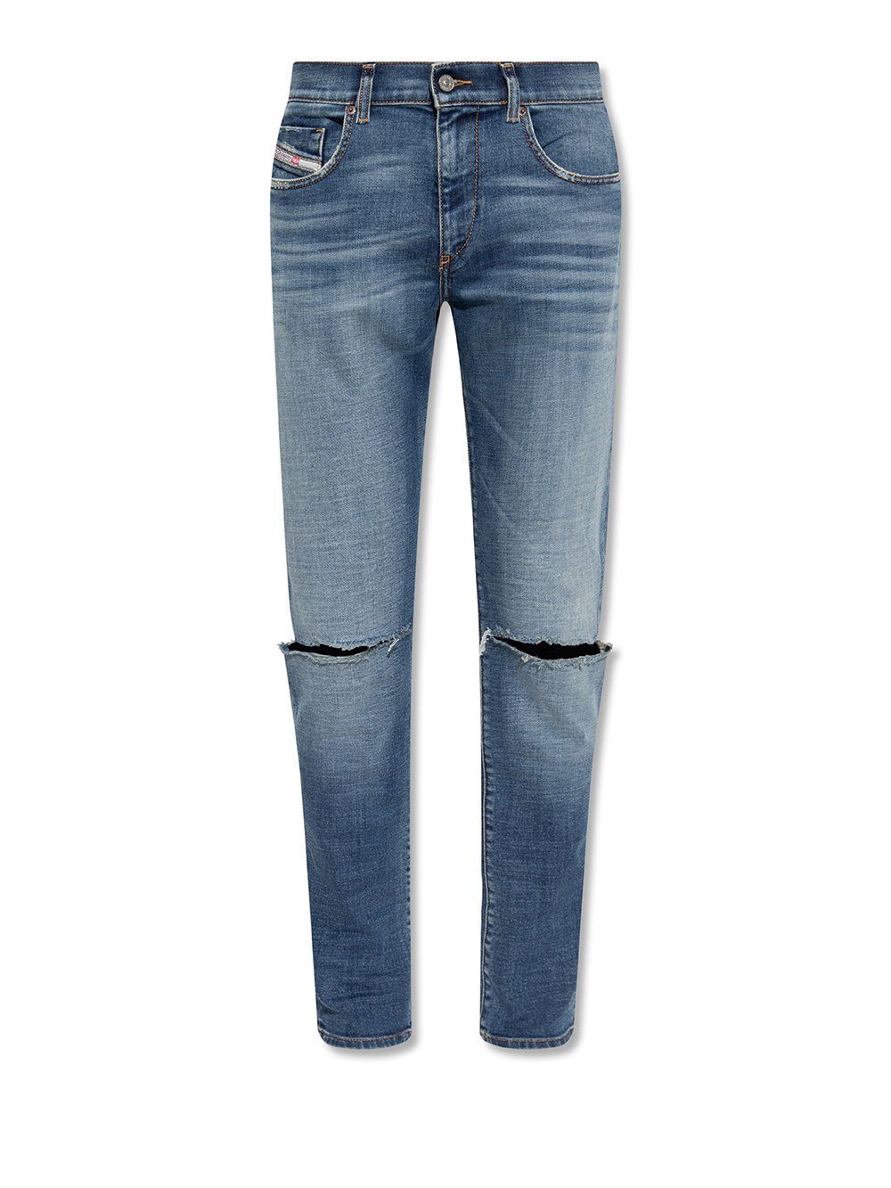 Länge:32 09C87 - Blau - Diesel Hose Stretch D-Strukt Slim-fit-Jeans