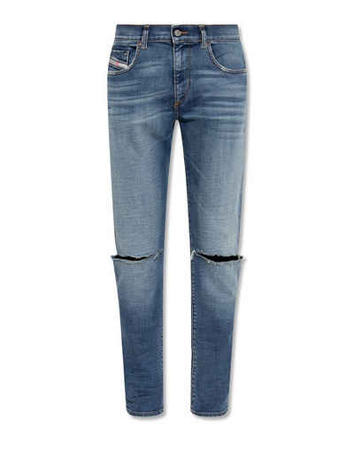 Diesel Slim-fit-Jeans Stretch Hose Blau - D-Strukt 09C87 - Длина:32