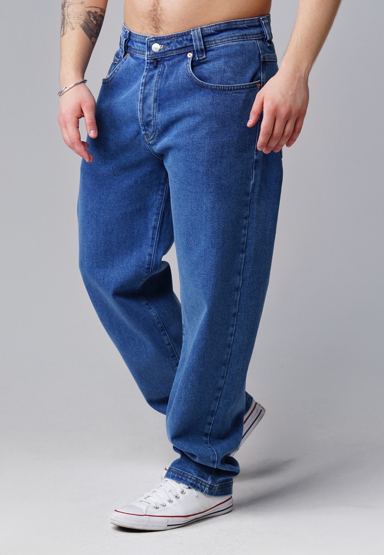 5-Pocket-Jeans Zicco 472 Ares – Relaxed Tapered Fit Classic Blue