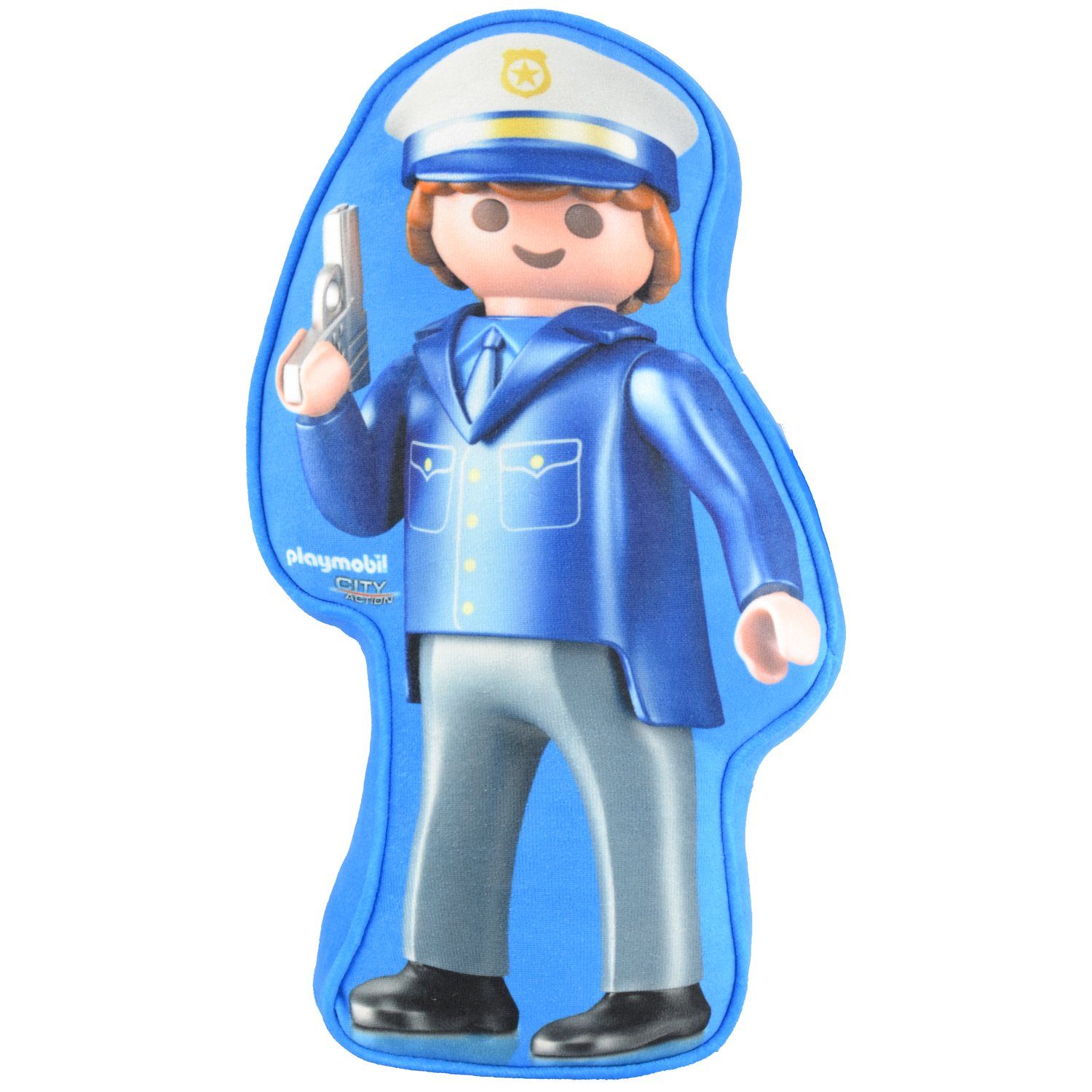 United Labels® Dekokissen »Playmobil Kissen - City Action Polizei Plüsch  Dekokissen Sitzkissen Zierkissen 26 x 39 x 10 cm«