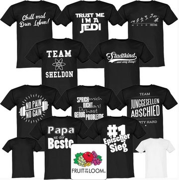 Lustige & Witzige T-Shirts T-Shirt T-Shirt Arbeitswoche Freitag! Fun-Shirt Party Logo 102 T-Shirt, Lustig, Chillen, Herren