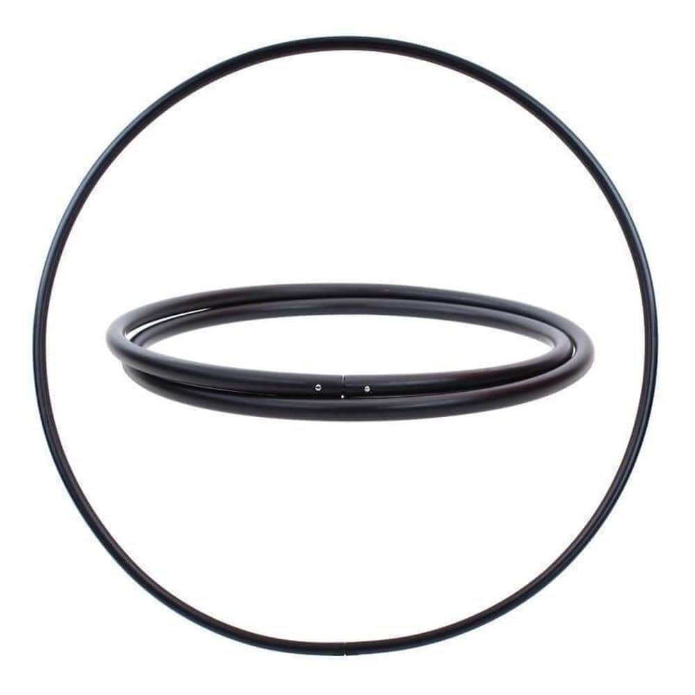 Hoopomania Hula-Hoop-Reifen Hula Hoop Rohling, PE-20mm, SCHWARZ, Durchmesser 90cm