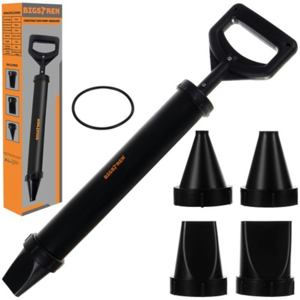 ISO TRADE Handpumpe Baupumpenpresse (Verfugen Steinen und Platten, 6-tlg., Vakuumpistole, Handwerk, Инструмент, Bauarbeiten), + 4 Düsen 850 ml Инструмент