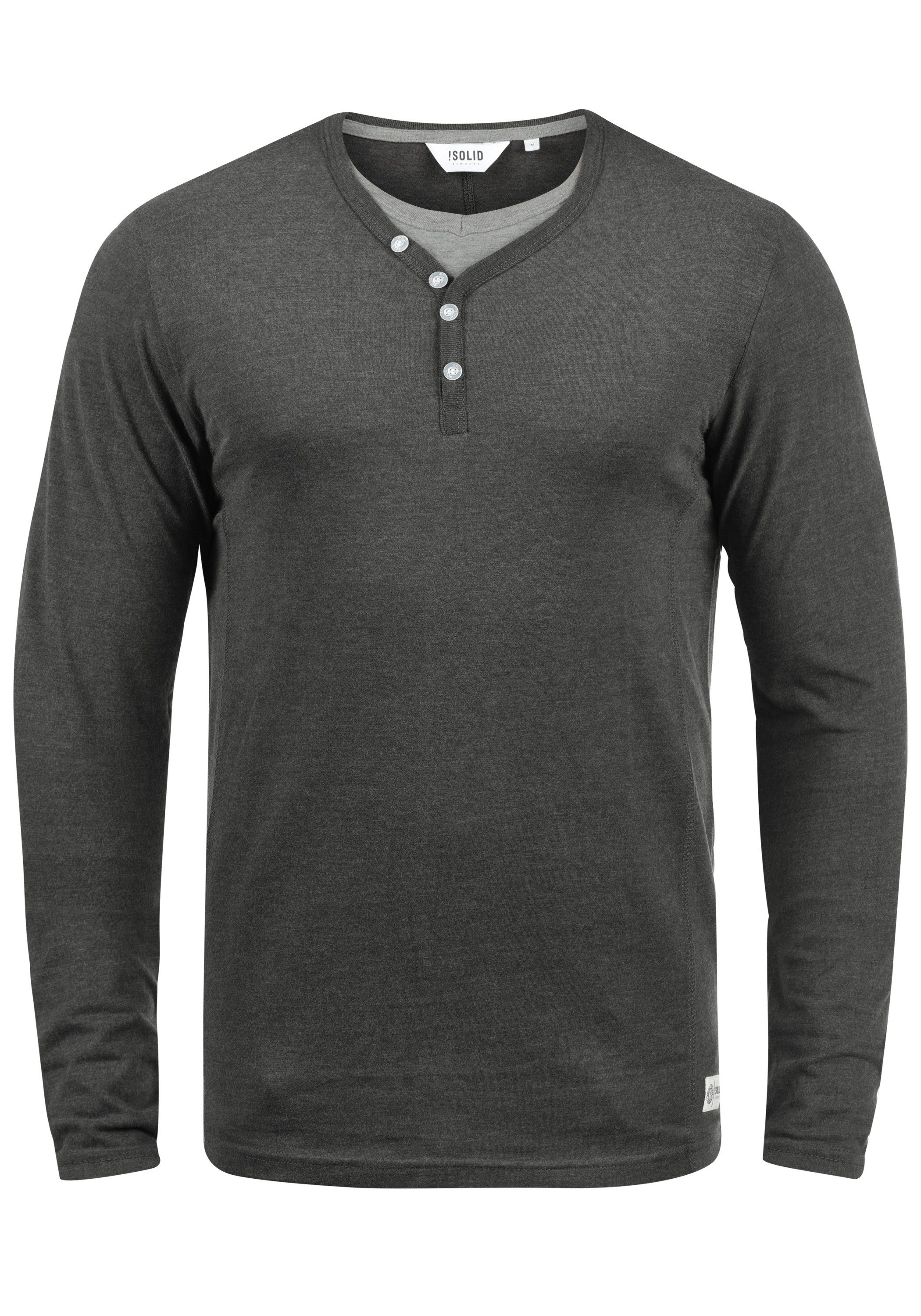!Solid Langarmshirt SDDoriano Longsleeve im Double-Layer günstig online kaufen