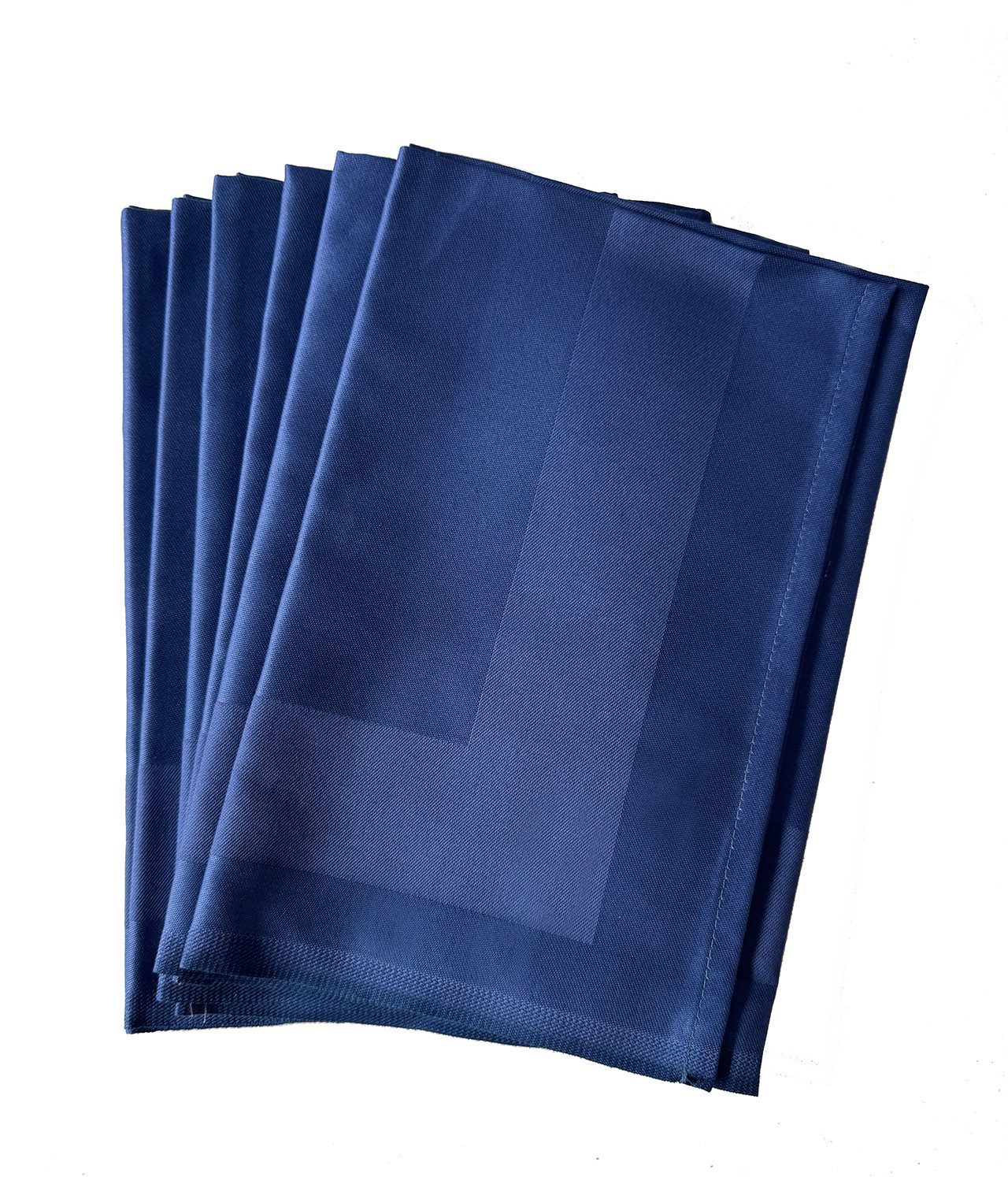 Libusch® Stoffserviette 6-er Set Stoffservietten Padua, mit Atlaskante 50x50 cm, (Set, 6 St., Farbe wählbar), Vollzwirn-Damast