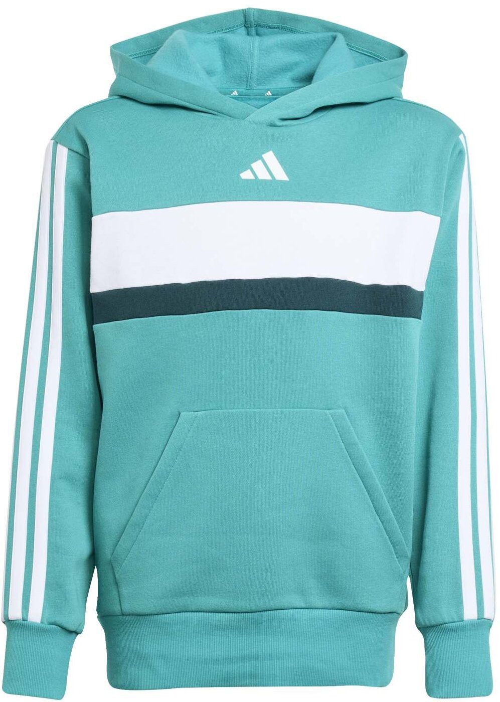 adidas Performance Sweatshirt J 3S TIB FL HD PURTEA/AURIVY/WHITE