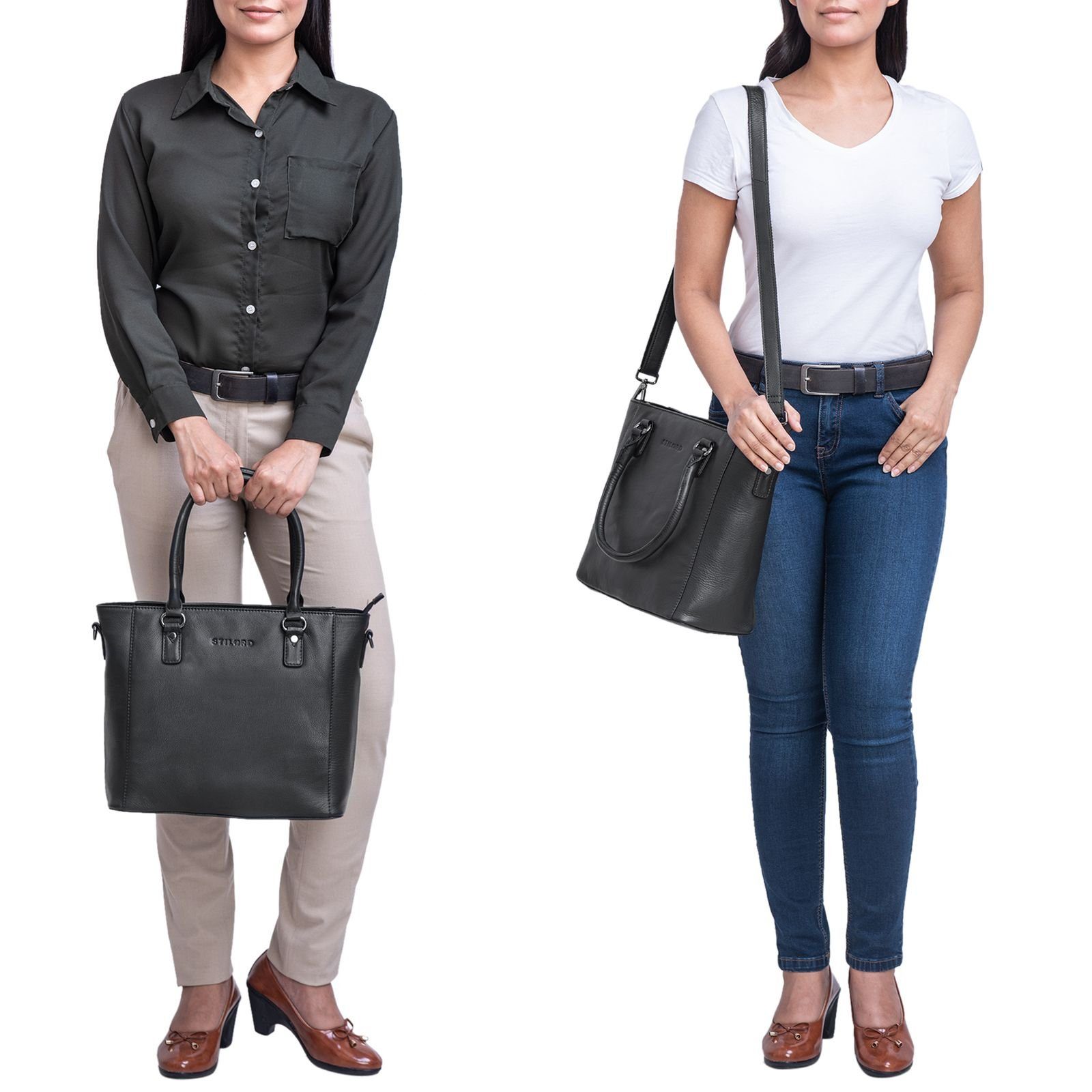 STILORD Handtasche STILORD "Abigail" Handtasche Büro Damen Leder Shopper günstig online kaufen