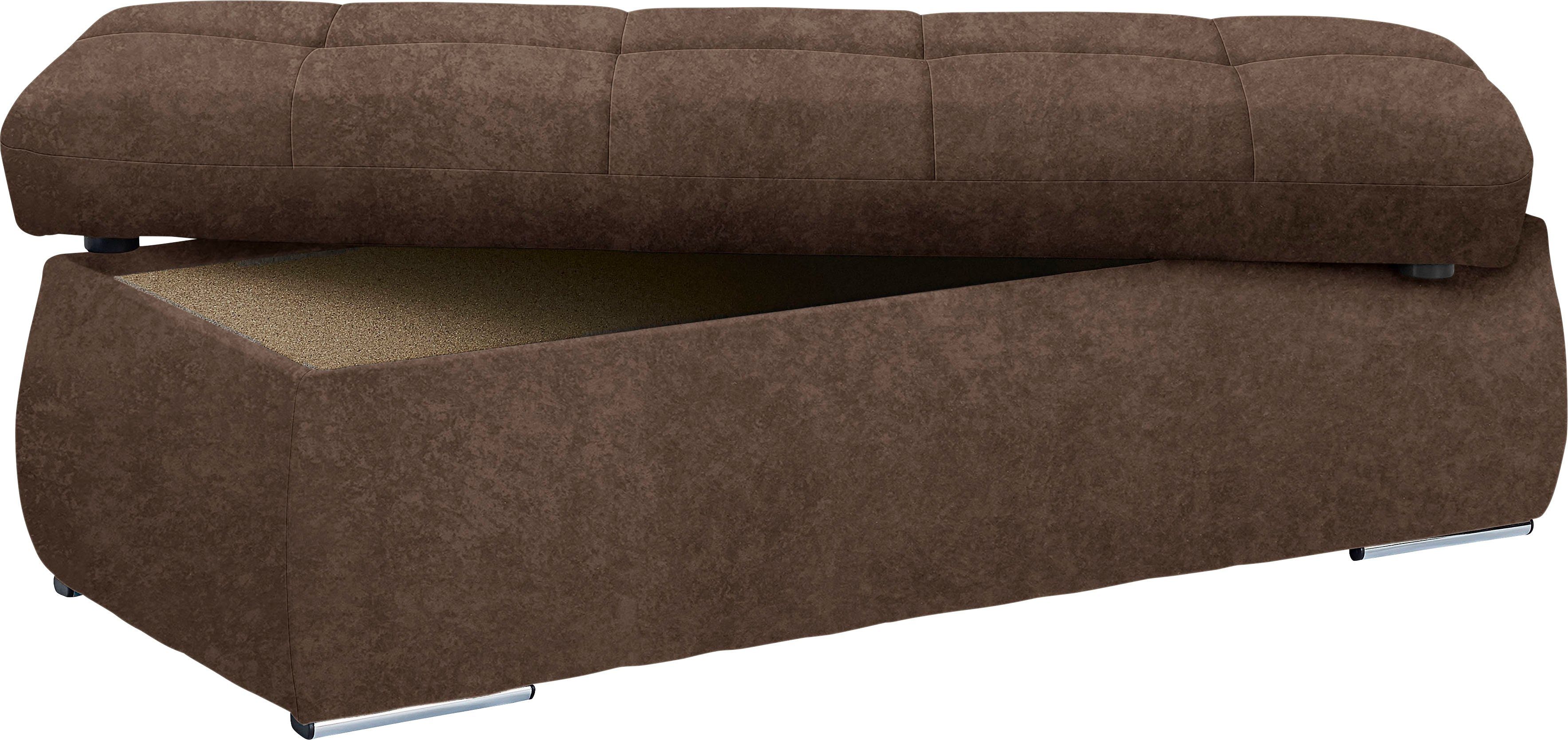 DOMO collection Hocker NMORIC, mit Stauraumfach, auch in Cord