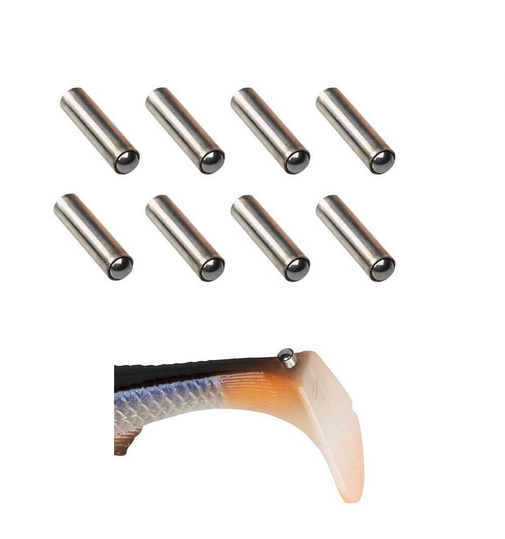 Savage Gear Kunstköder Steel E-Rattle Kit Set mit 8 Rasseln 2 Größen Gummifische, (8-St. 8 Stück), laute klickgeräusche