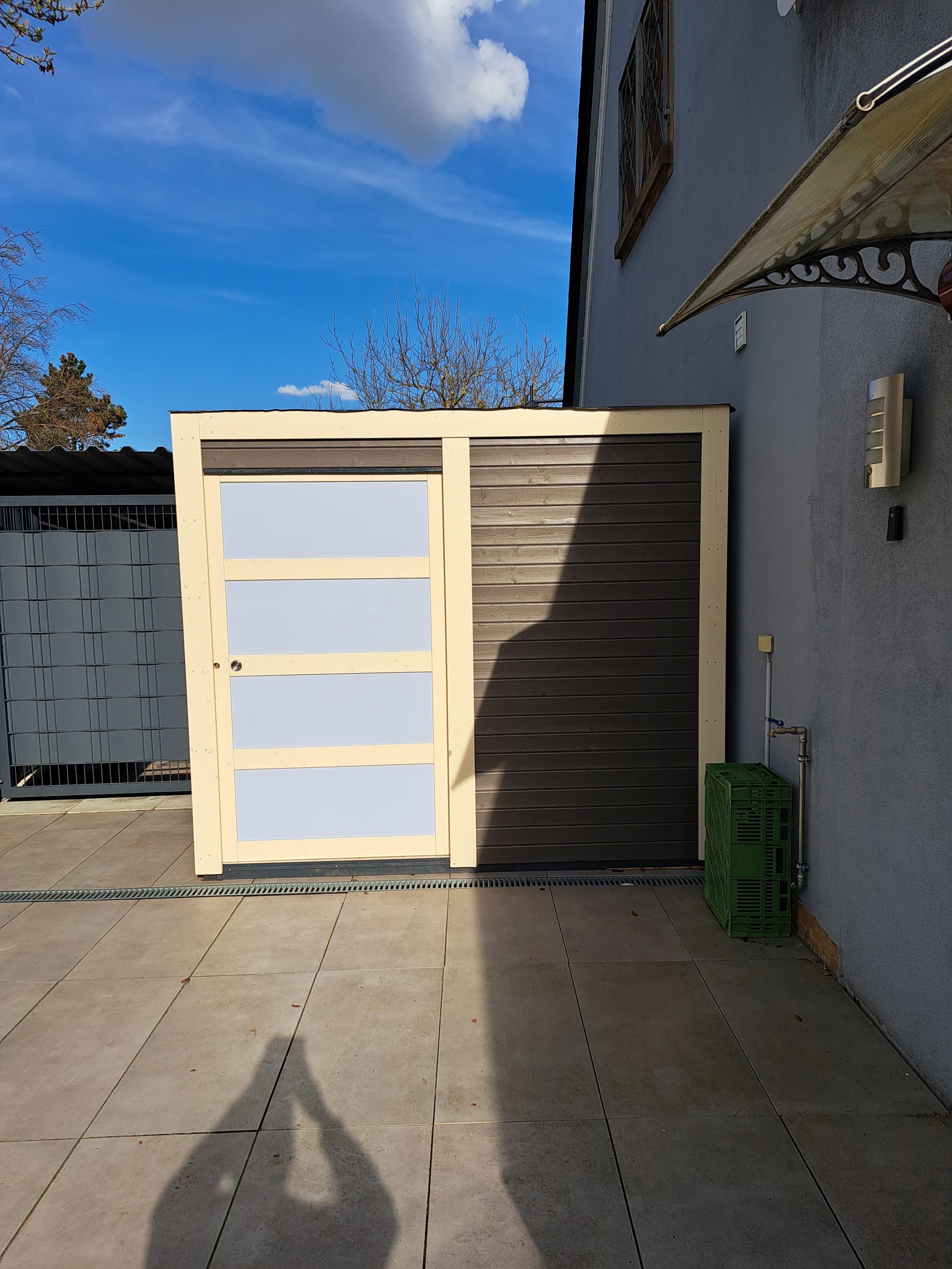 Karibu Gartenhaus KARIBU Gartenhaus Cubino 19 mm, BxT: 246x246 cm, Holz-Gartenhaus mit Fußboden, wetterfest & witterungsbeständig