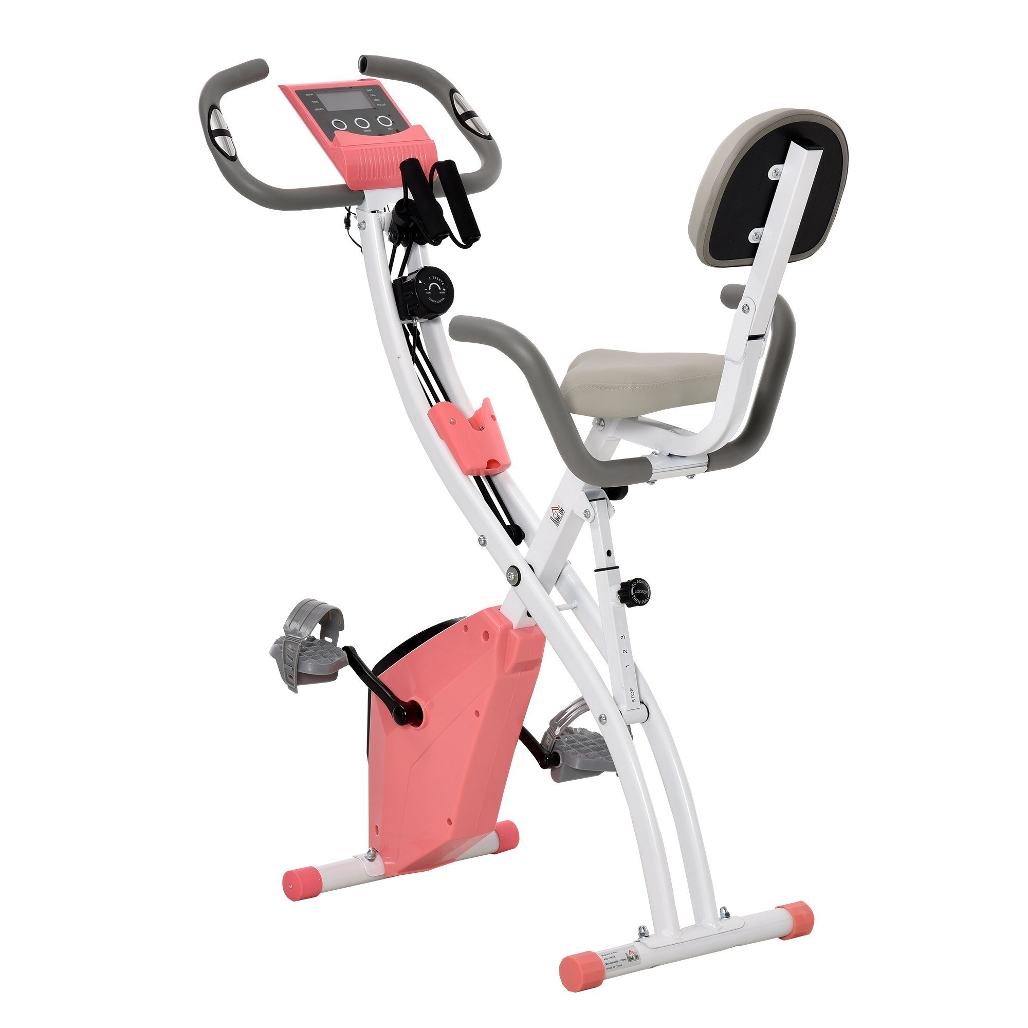 HOMCOM Heimtrainer Fahrradtrainer mit LCD Display