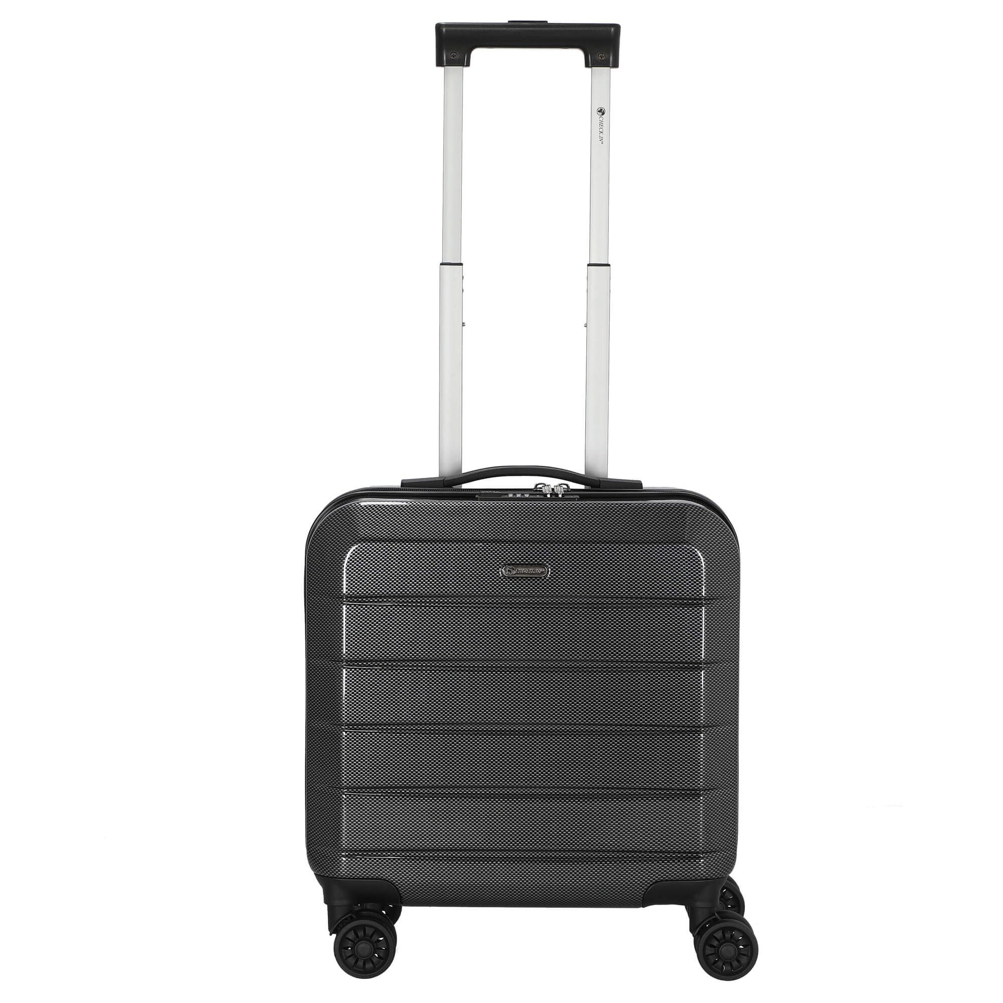 CHECK.IN® Business-Koffer London 2.0 - 4-Rollen-Businesstrolley 17" 46 cm (black), 4 Rollen Rollen