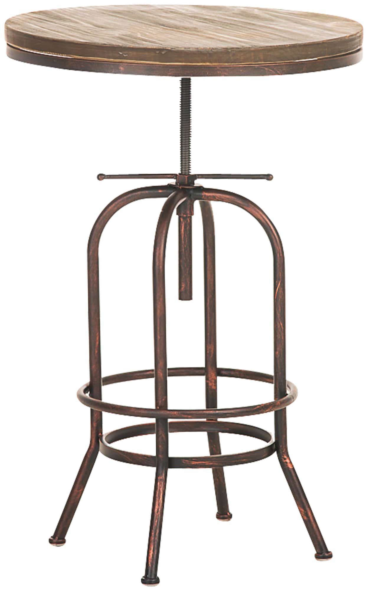 CLP Sitzgruppe Hulton, Stehtisch& 2 Barhocker, Industrial, verstellbar