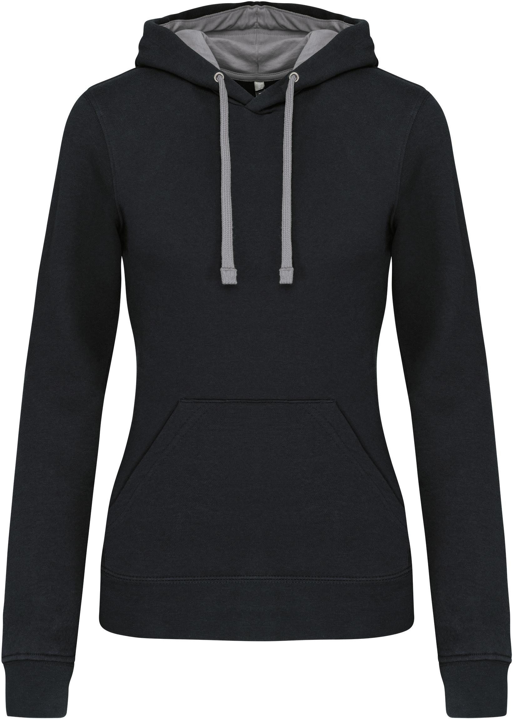 Kapuzenpullover Damen-kapuzensweatshirt bicolor