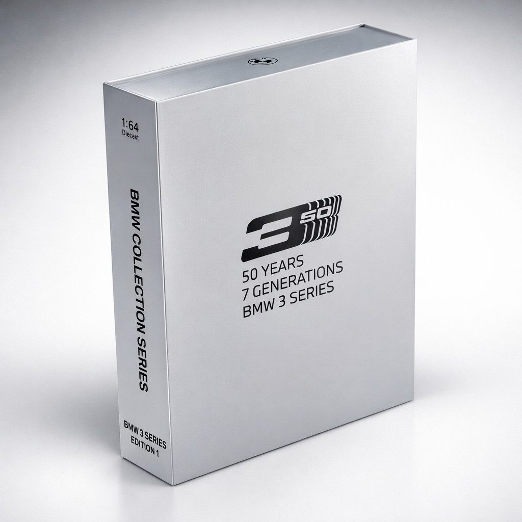 BMW Modellauto BMW Collector Car Edition - 50 Jahre BMW 3er - 7 Modelle in 1:64, (1-tlg)