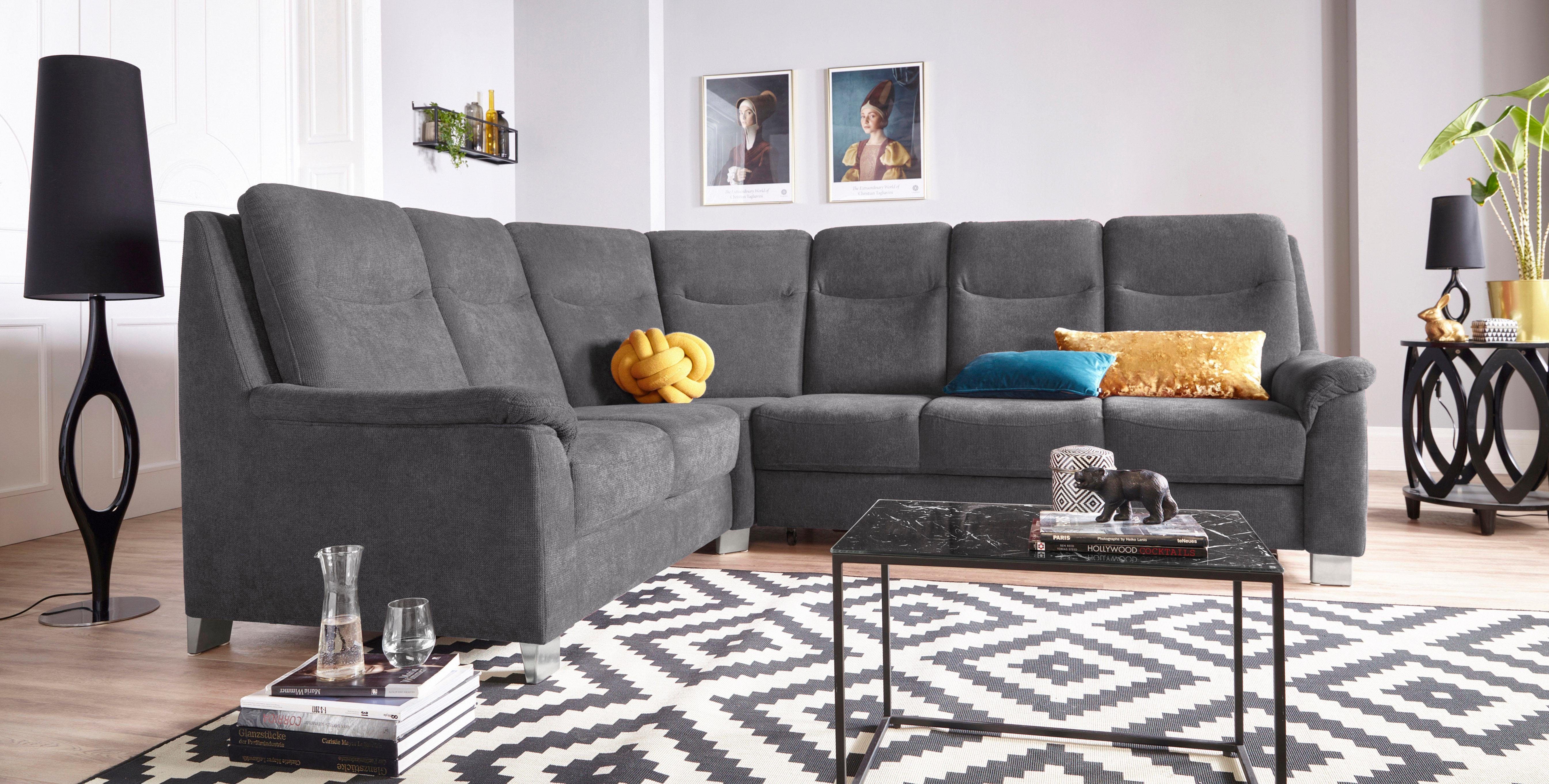 sit&more Ecksofa Boccaccio L-Form, mit Federkern günstig online kaufen