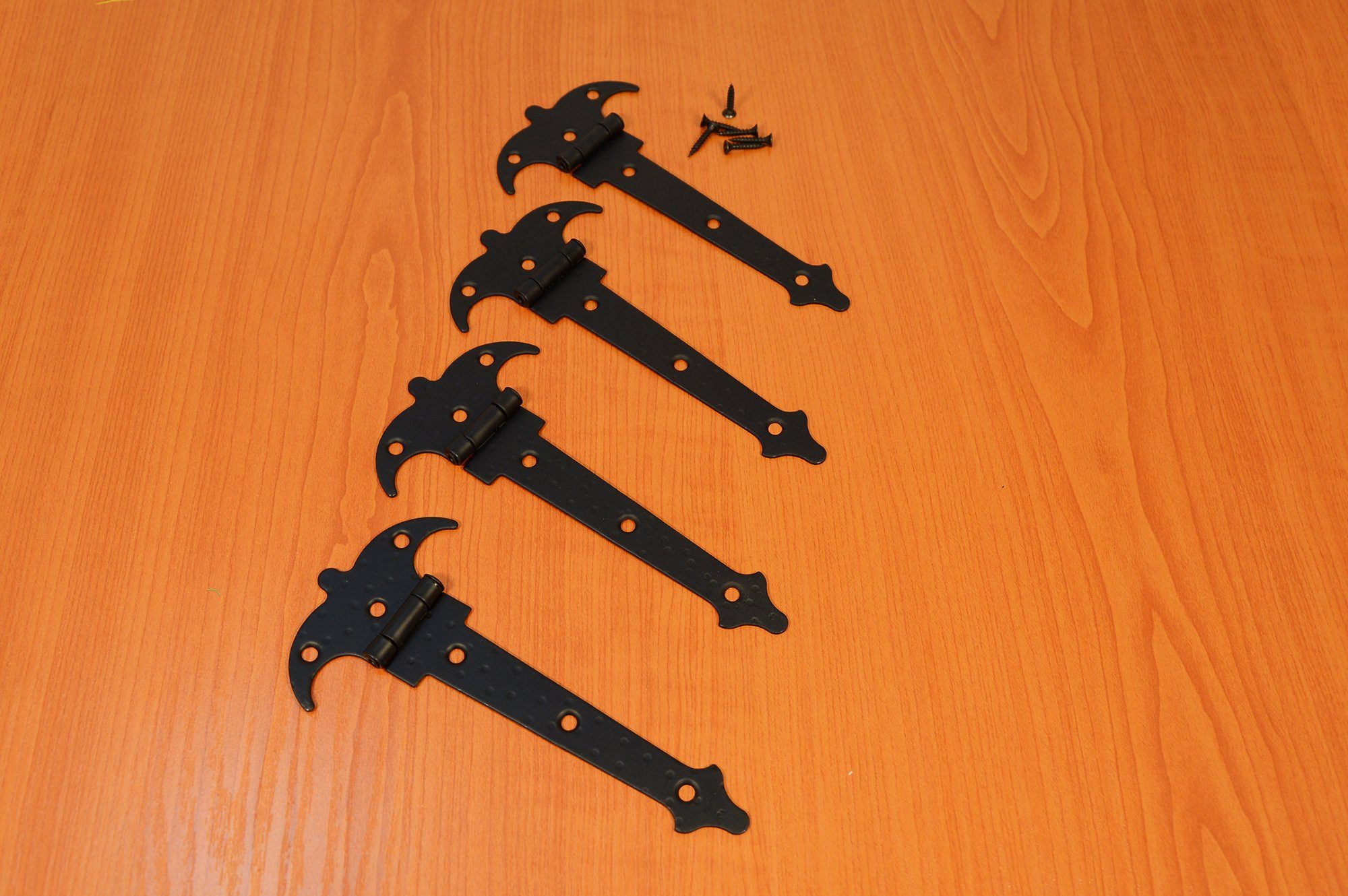 AMIG Möbelbeschlag 4 Stück Scharniere Alte Beschläge restaurierungsshop asymmetrisch (4 St)