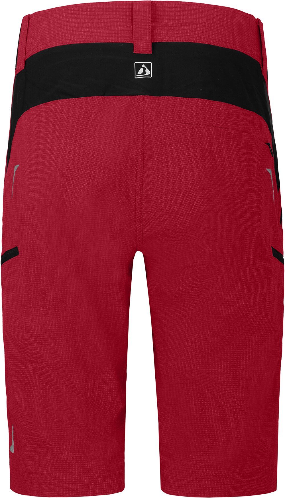 Bergson Outdoorhose VALLI Bermuda Damen Radshorts, robust, elastisch, Normalgrößen, rot