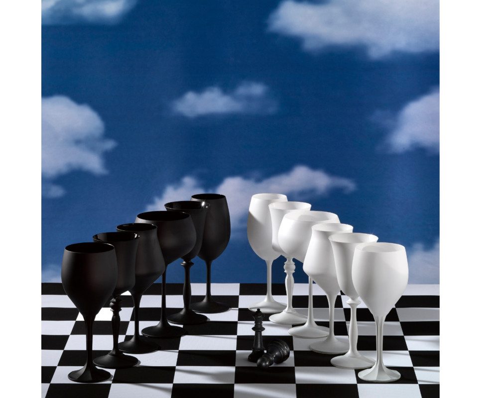 Crystalex Weinglas Weingläser Schach Gambit Kristallglas Bohemia, 6-tlg., Kristallglas, einfarbig mit verschiedenen Glas Formen, 6er Set, Kristallglas