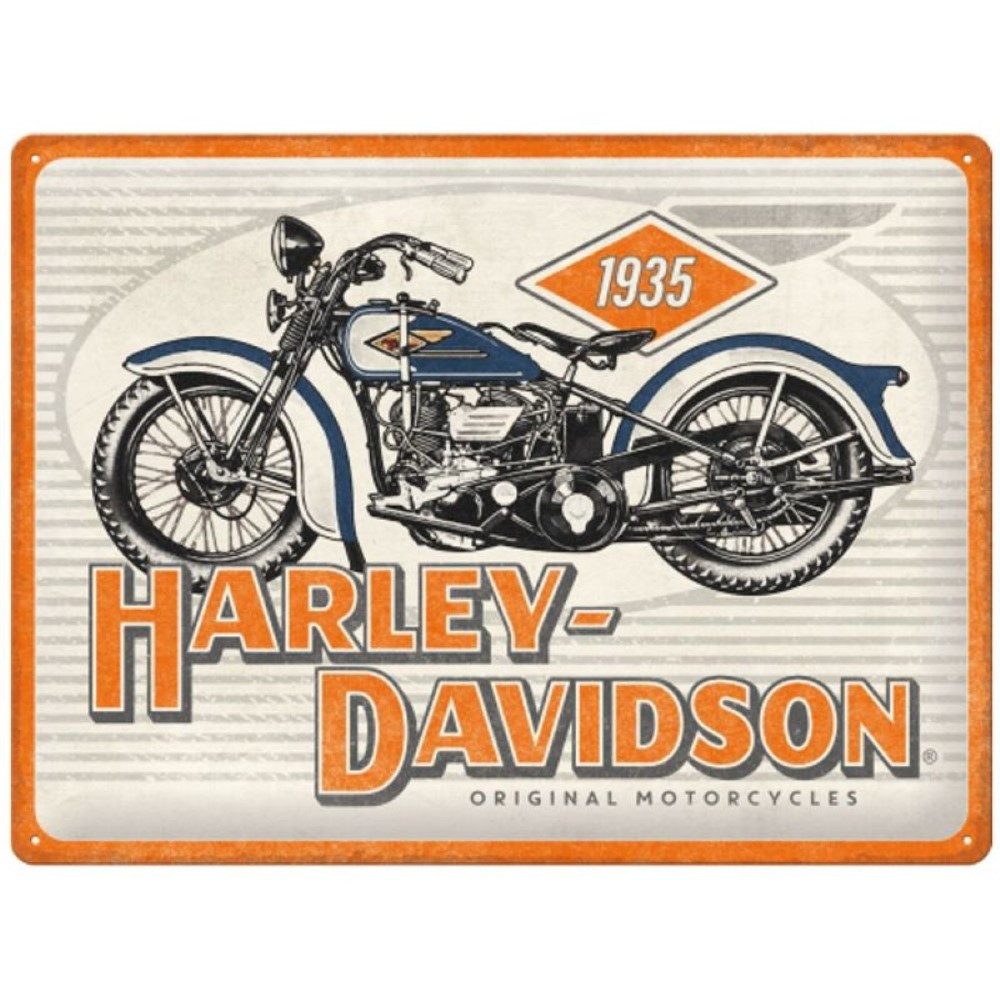 Nostalgic-Art Metallschild Blechschild 30 x 40 cm - Harley Davidson - Motorcycles 1935