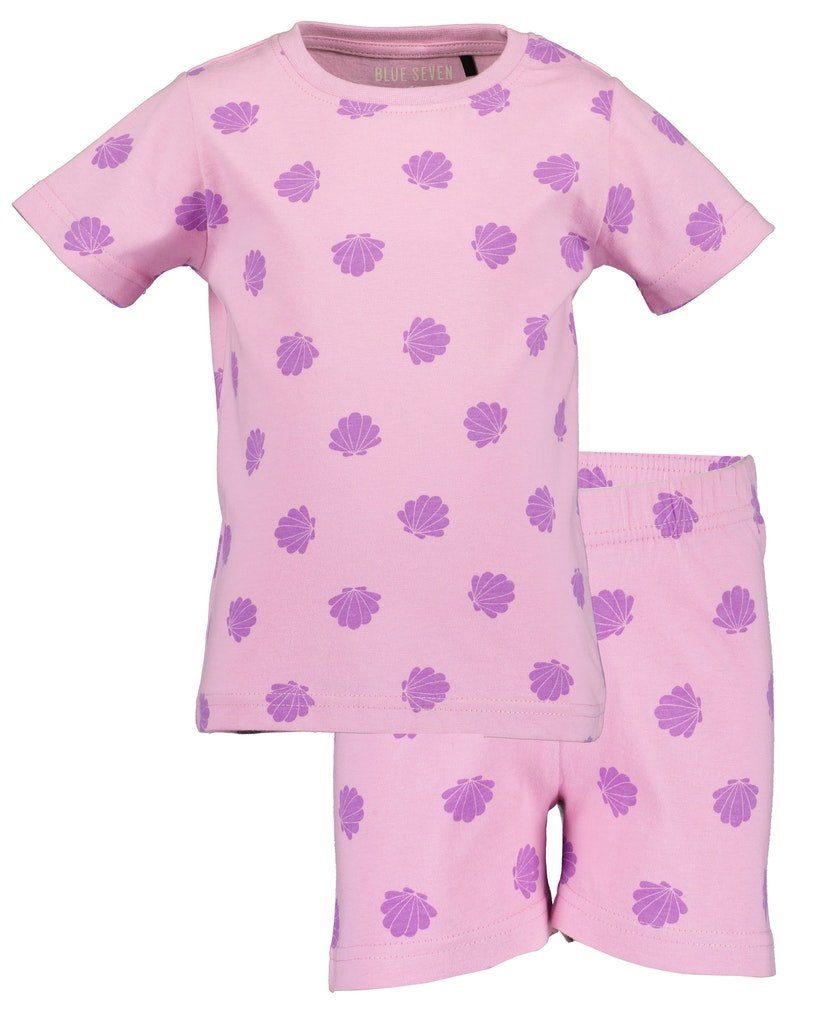 Blue Seven Shorty Blue Seven Mädchen Shorty Muschel Schlafanzug Pyjama kurz  rosa (2 tlg)