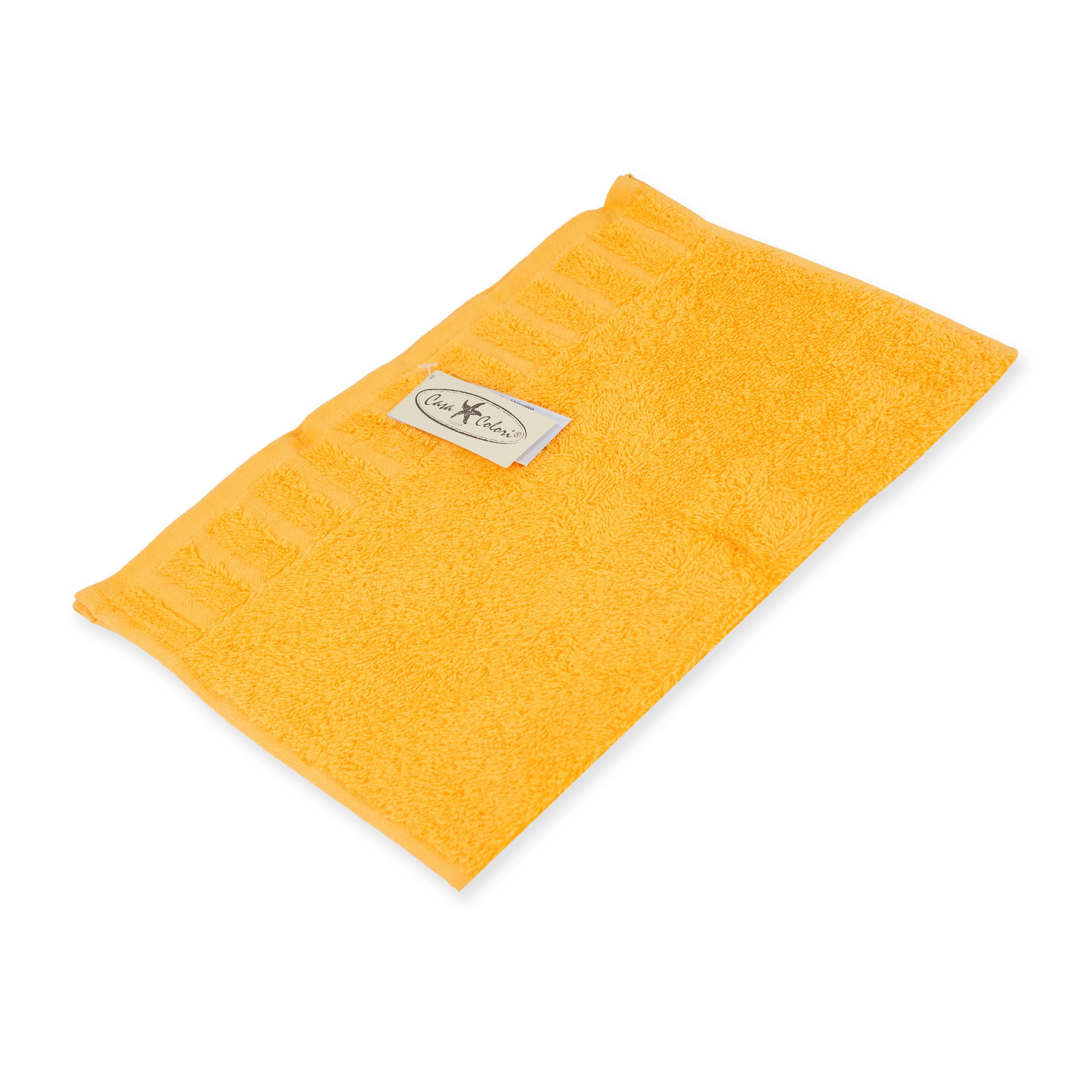 Casa Colori Gästehandtuch Uni, Frottier (1-St), Hohe Farbbrillanz, Einfache günstig online kaufen