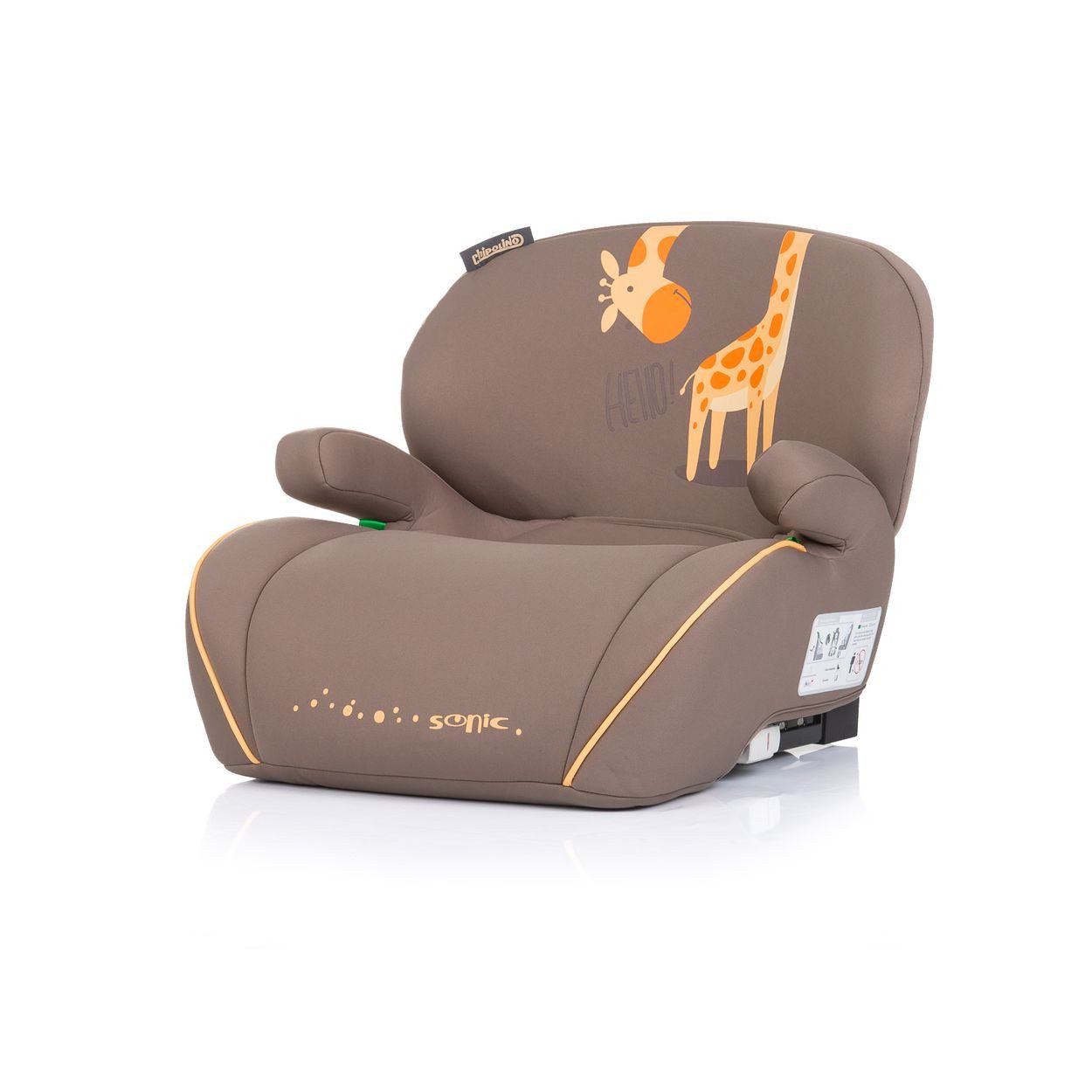 Chipolino Kindersitzerhöhung Kindersitz, Sitzerhöhung Sonic, ab: 6, bis: 12, Isofix, i-Size, 125-150 cm, Armlehne