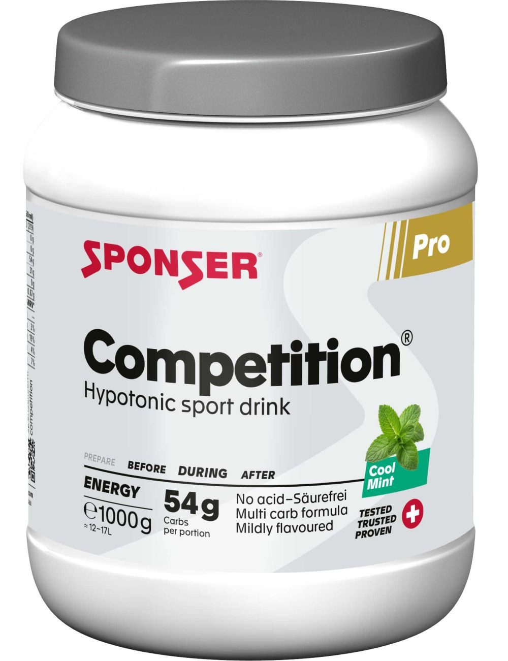 Sponser Sponser Competition Hypotonic Sportdrink – 1000 g Pulver