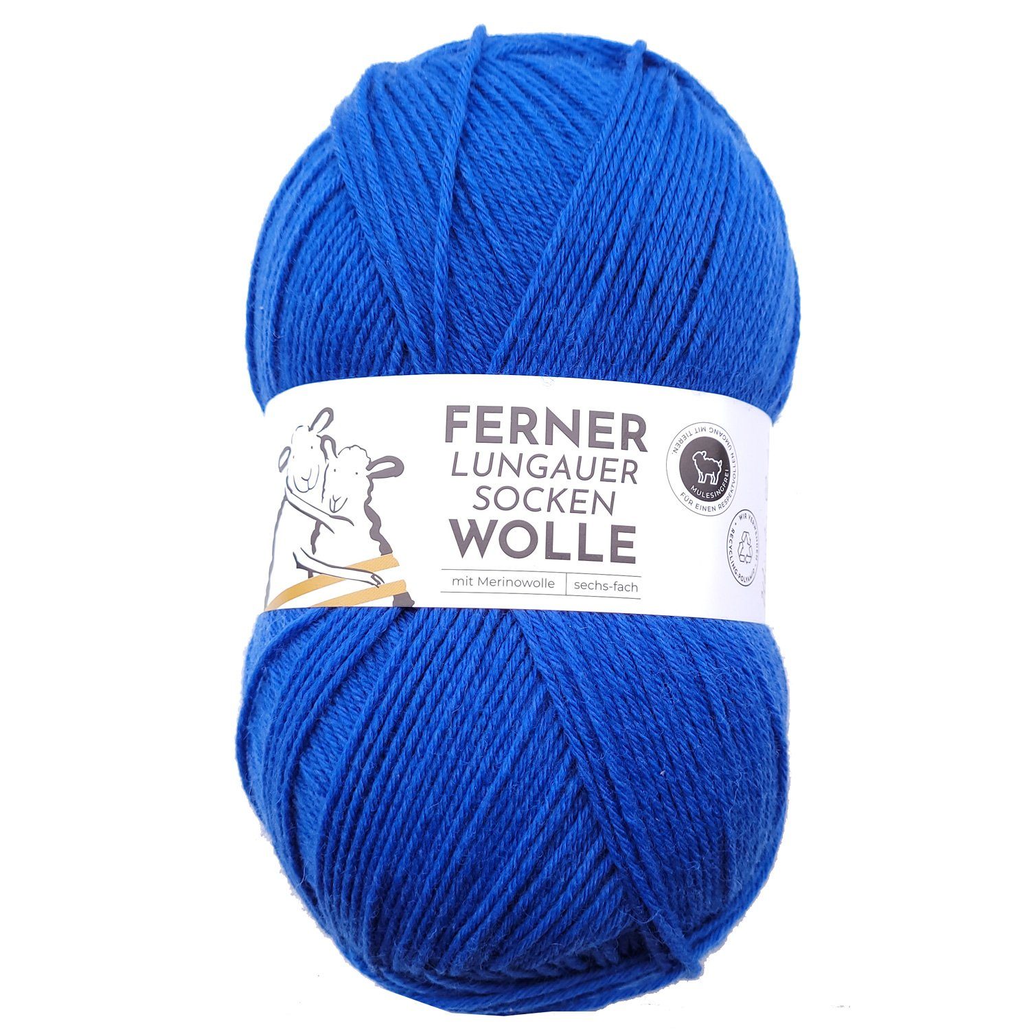 Thumbnail - Ferner Wolle dicke Sockenwolle 6 fädig uni, zum Stricken & Häkeln mit Merinowolle Häkelwolle, 425,00 m (150g Strumpfwoll...
