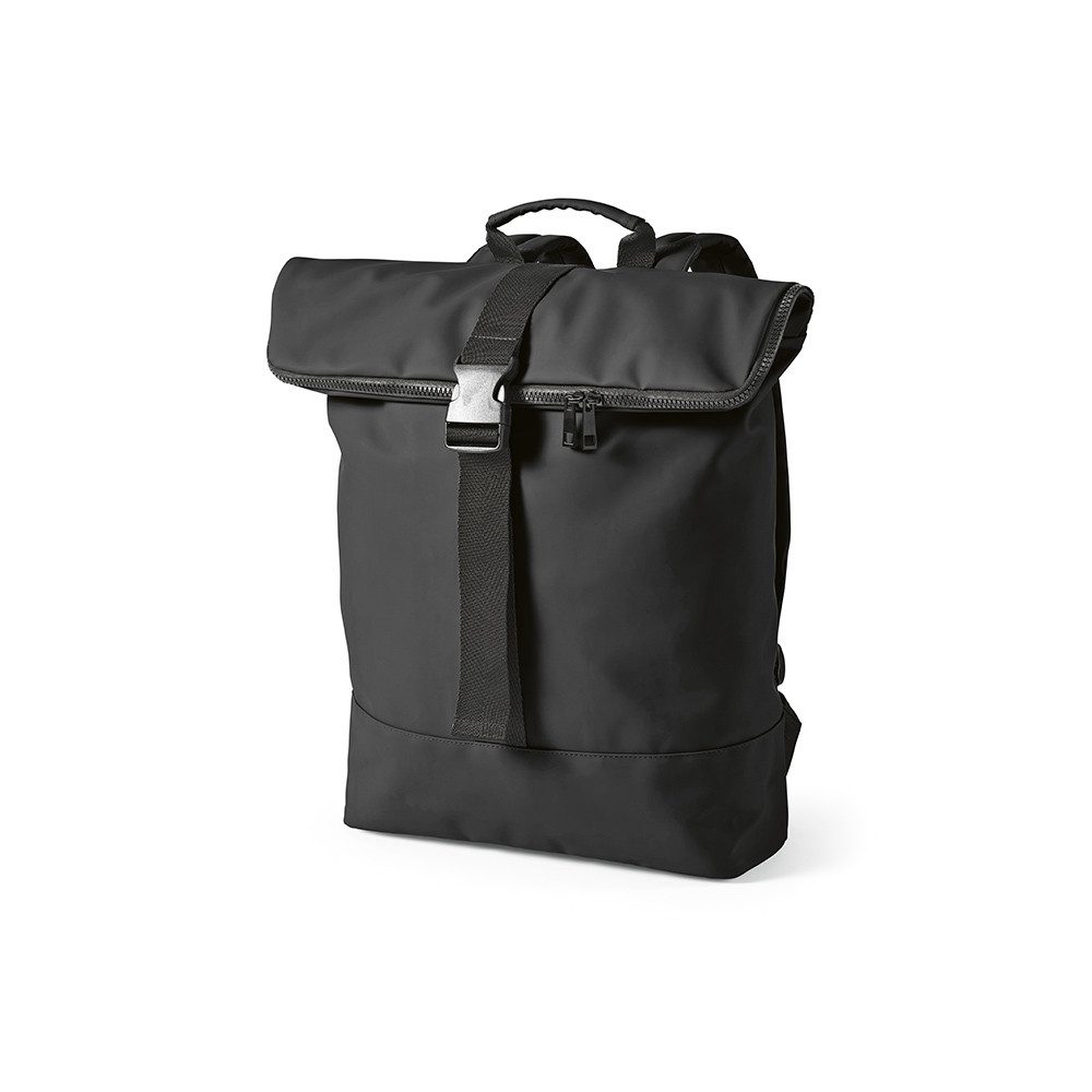 CABBEL Rucksack Rucksack 24L Laptop 17 Zoll nachhaltig rPET 0,53 kg leicht robust (Rucksack, 1-tlg., Einzelartikel), Schwarz, recyceltes Polyester, 59% rPET, 24 Liter, 30x38x10 cm, 0,53