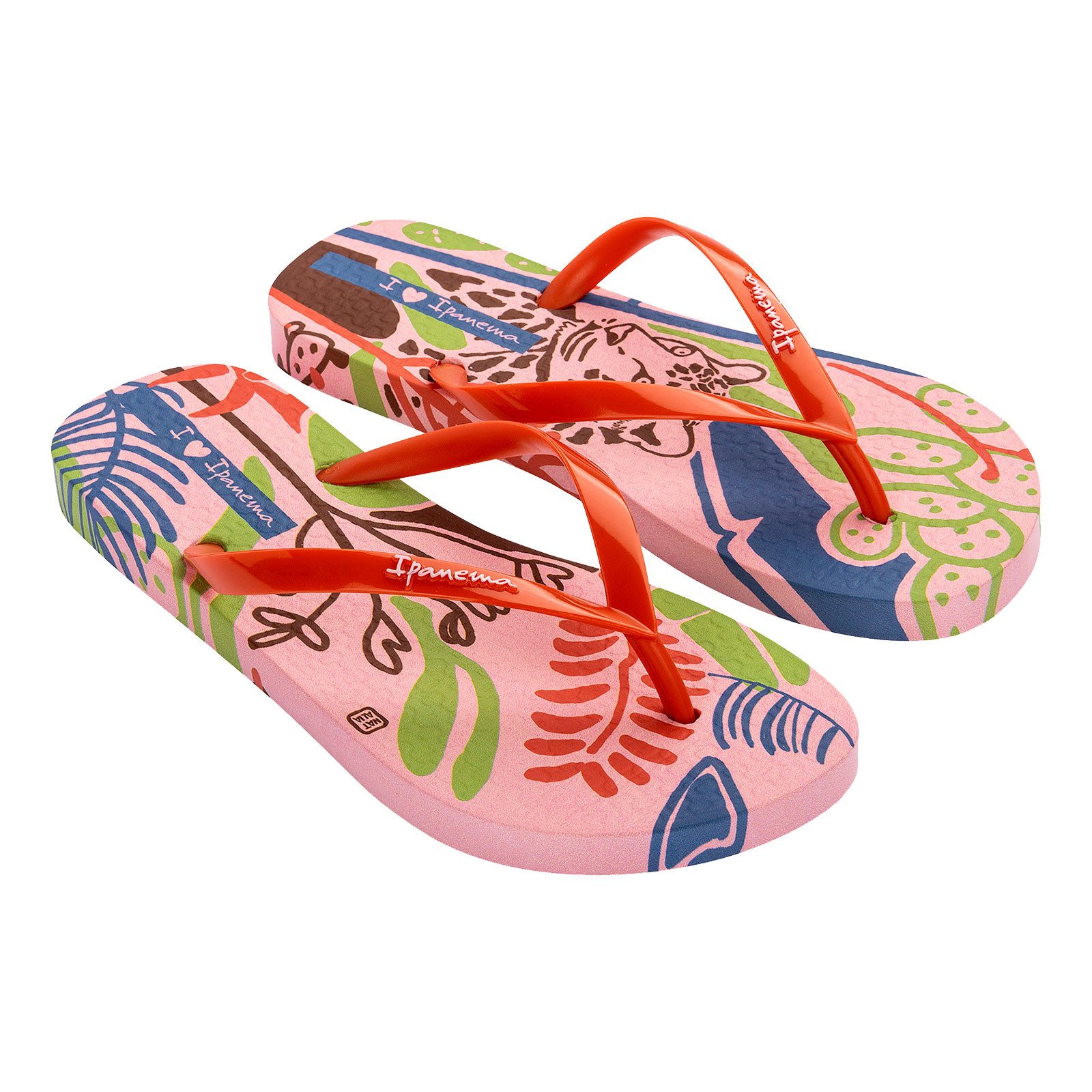 Ipanema Graffiti lll Zehentrenner mit Markenschriftzug auf den Riemchen