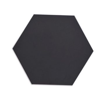 Mosani Fliesenaufkleber 10 St. Selbstklebende Wandfliesen schwarz Hexagon Vinyl Kachel 0,2m² (Set, 10-teilig), Spritzwasserbereich geeignet, Küchenrückwand Spritzschutz