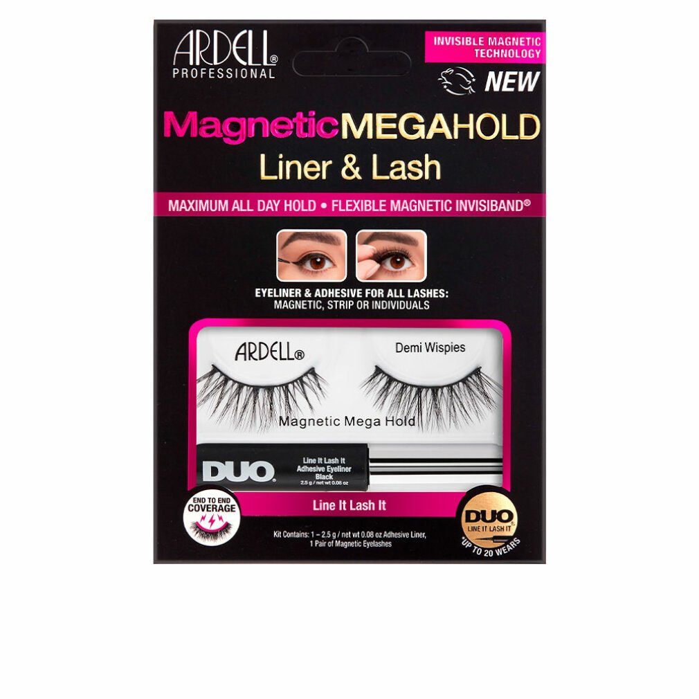 Eyeliner Künstliche Wimpern Magnetic MegaHold Liner & Lash Demi Wispies, 1 St