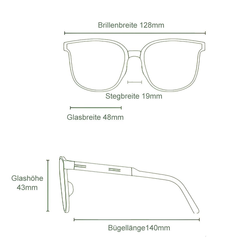 PACIEA Brille Blaulichtfilter Rundrahmen Anti-Müdigkeit