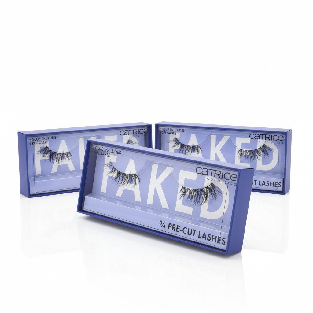 Catrice Bandwimpern Faked 3/4 Pre-Cut Lashes, Set, 3 tlg., mit natürlichem Effekt