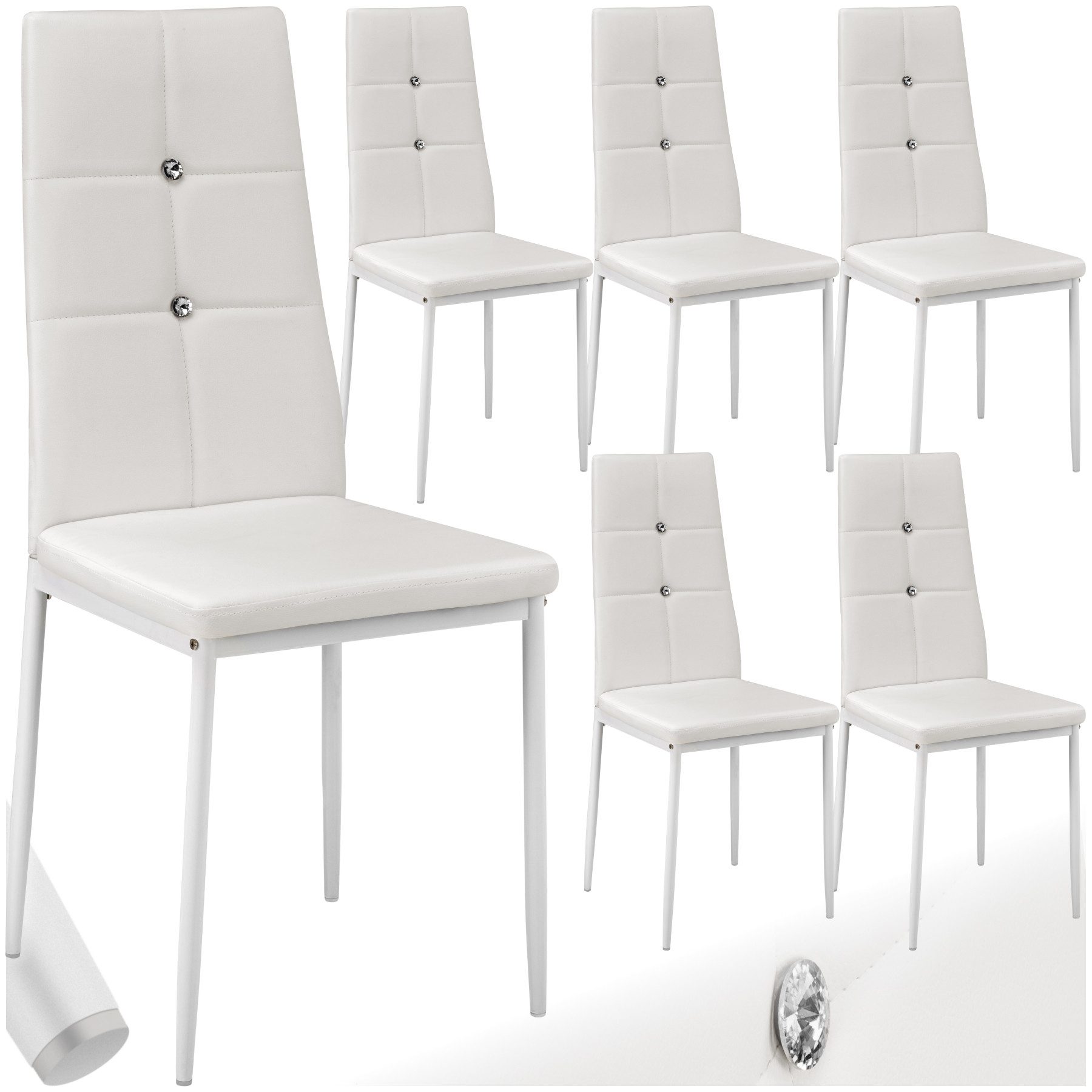 tectake Esszimmerstuhl Set Esszimmerstuhl (Set, 6 günstig online kaufen