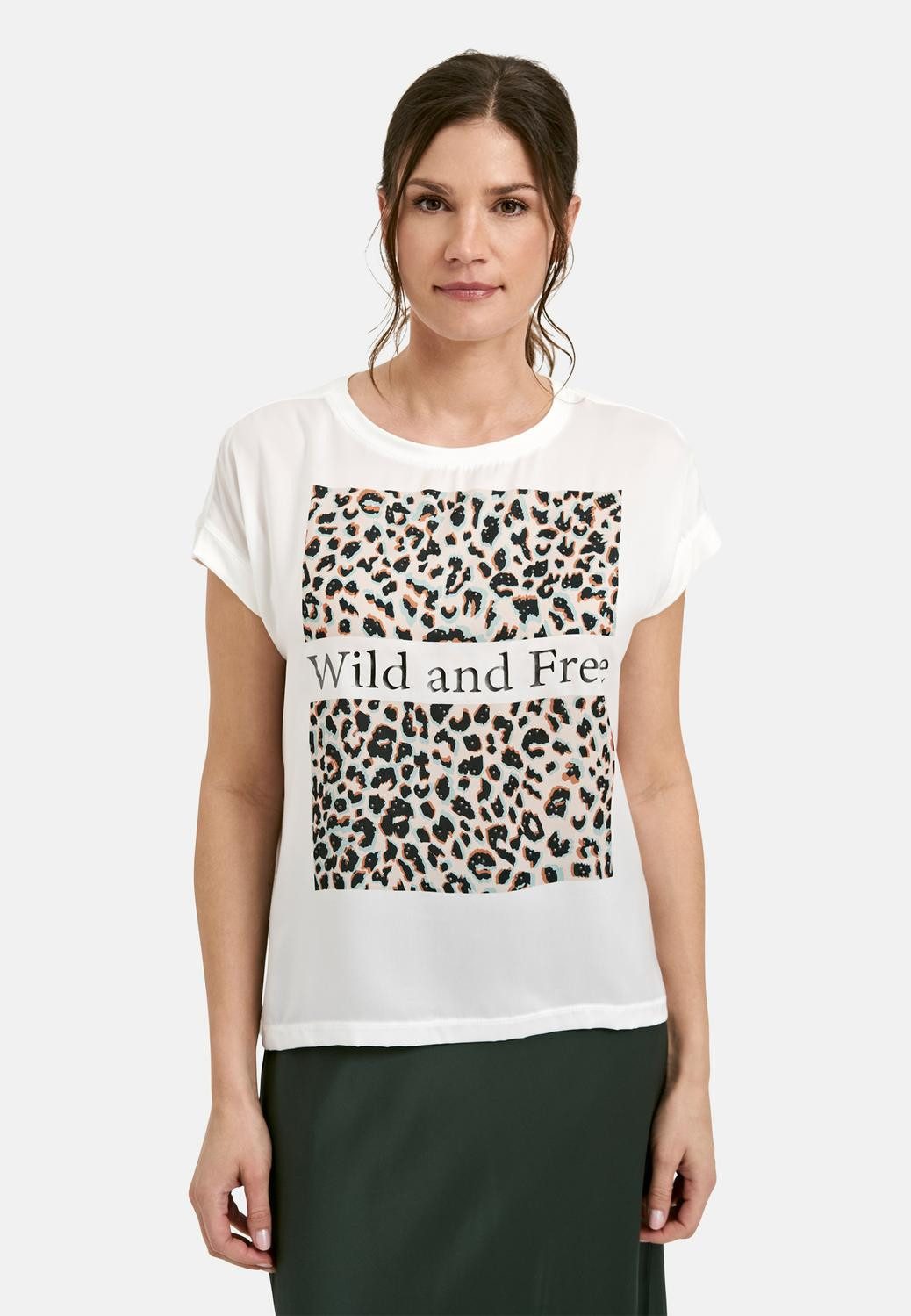 Milano Italy T-Shirt SHIRT WITH ROUNDNECK, OVERSIZED SHO