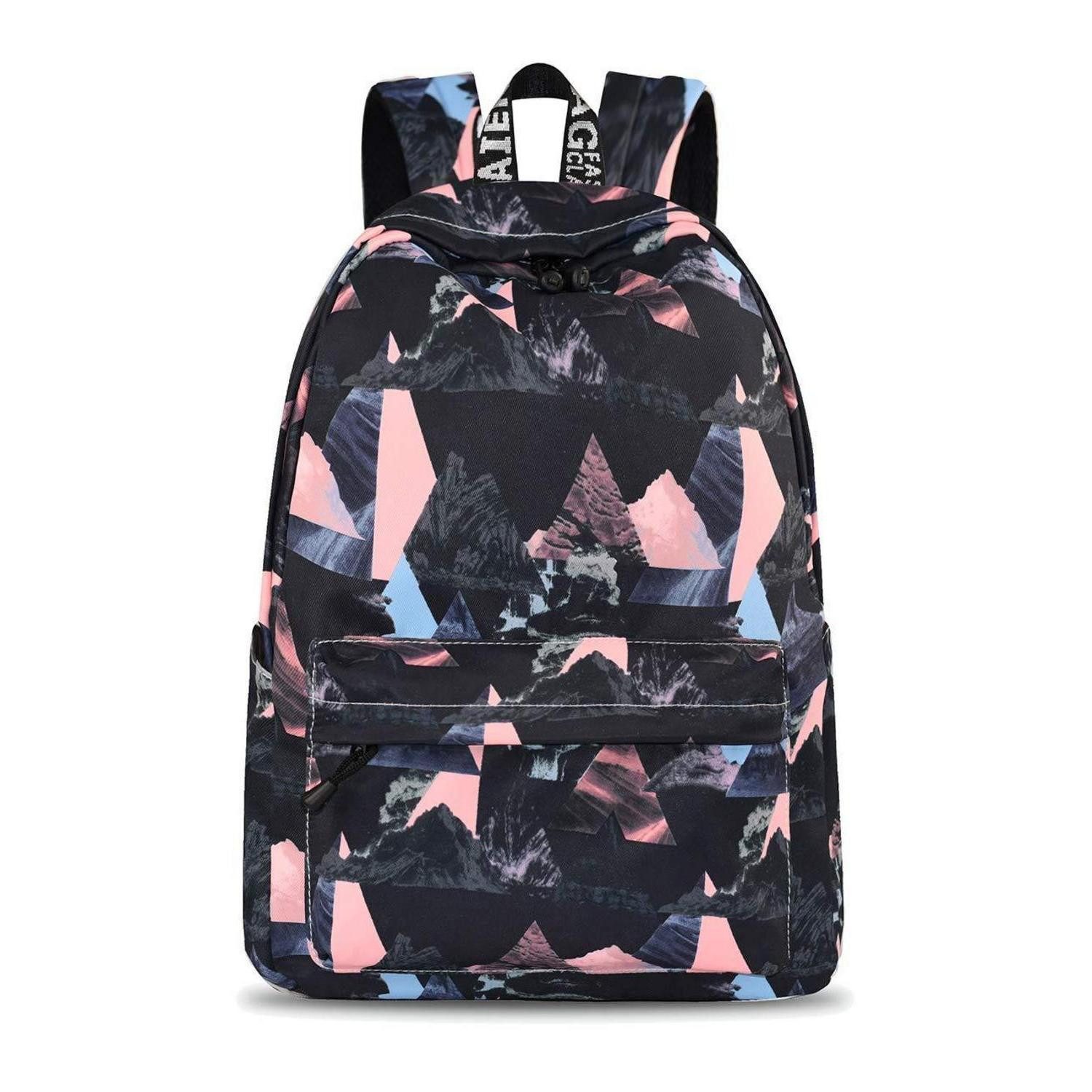 LuxusKollektion Schulrucksack Mädchen Schulrucksack Laptopfach Schwarz