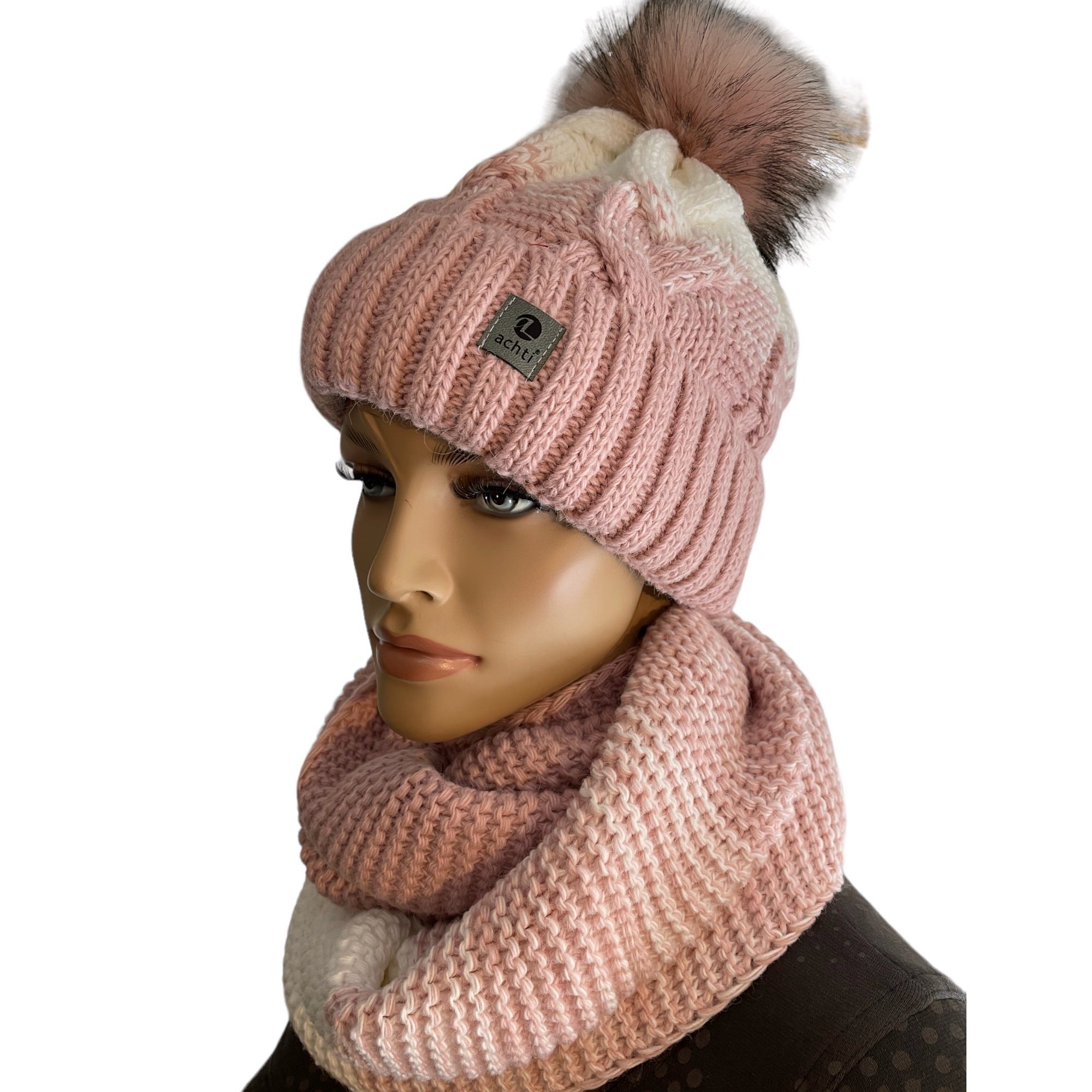 Taschen4life Bommelmütze Mütze & Schal Set günstig online kaufen
