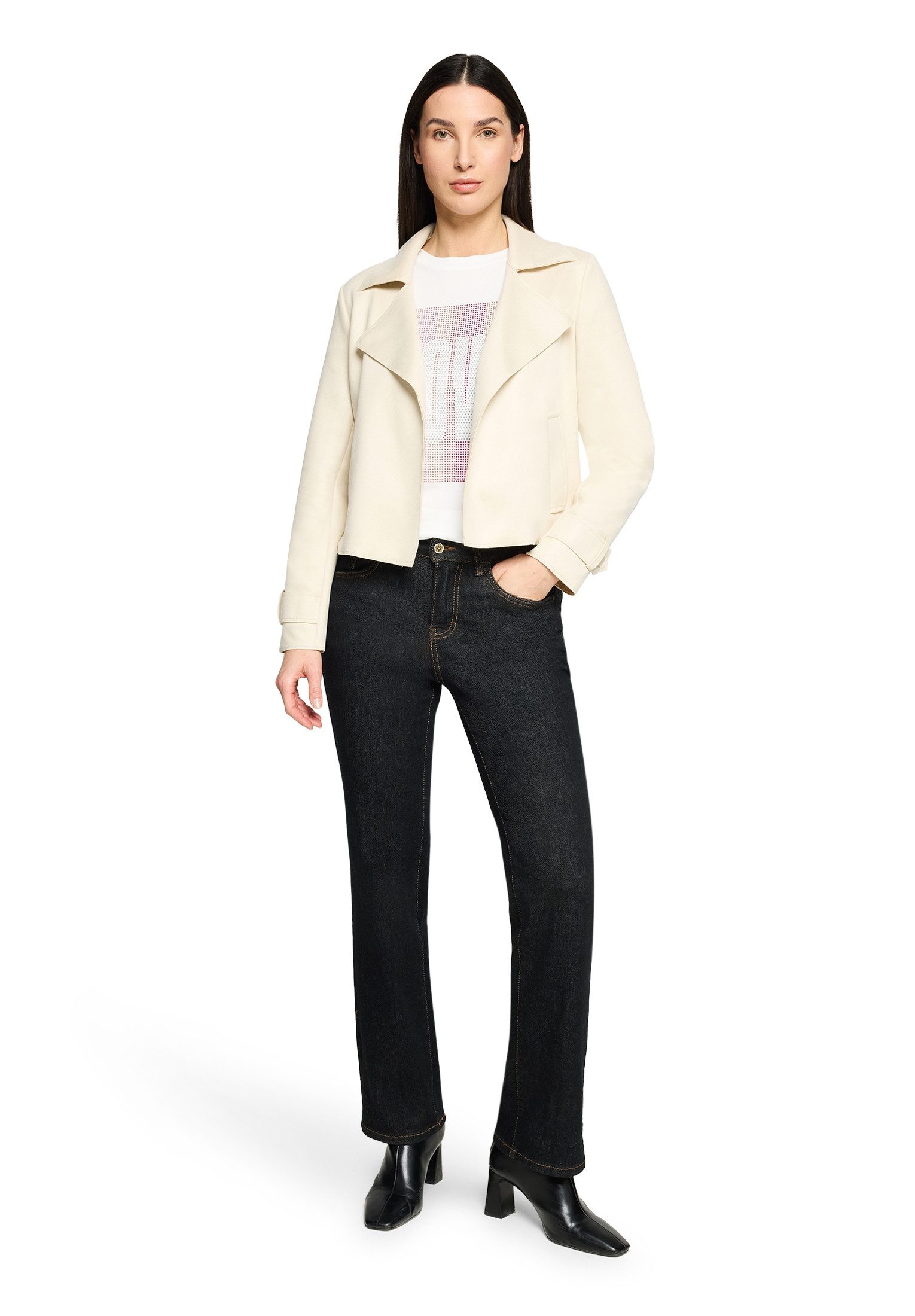 Cartoon Jackenblazer Damen mit Taschen