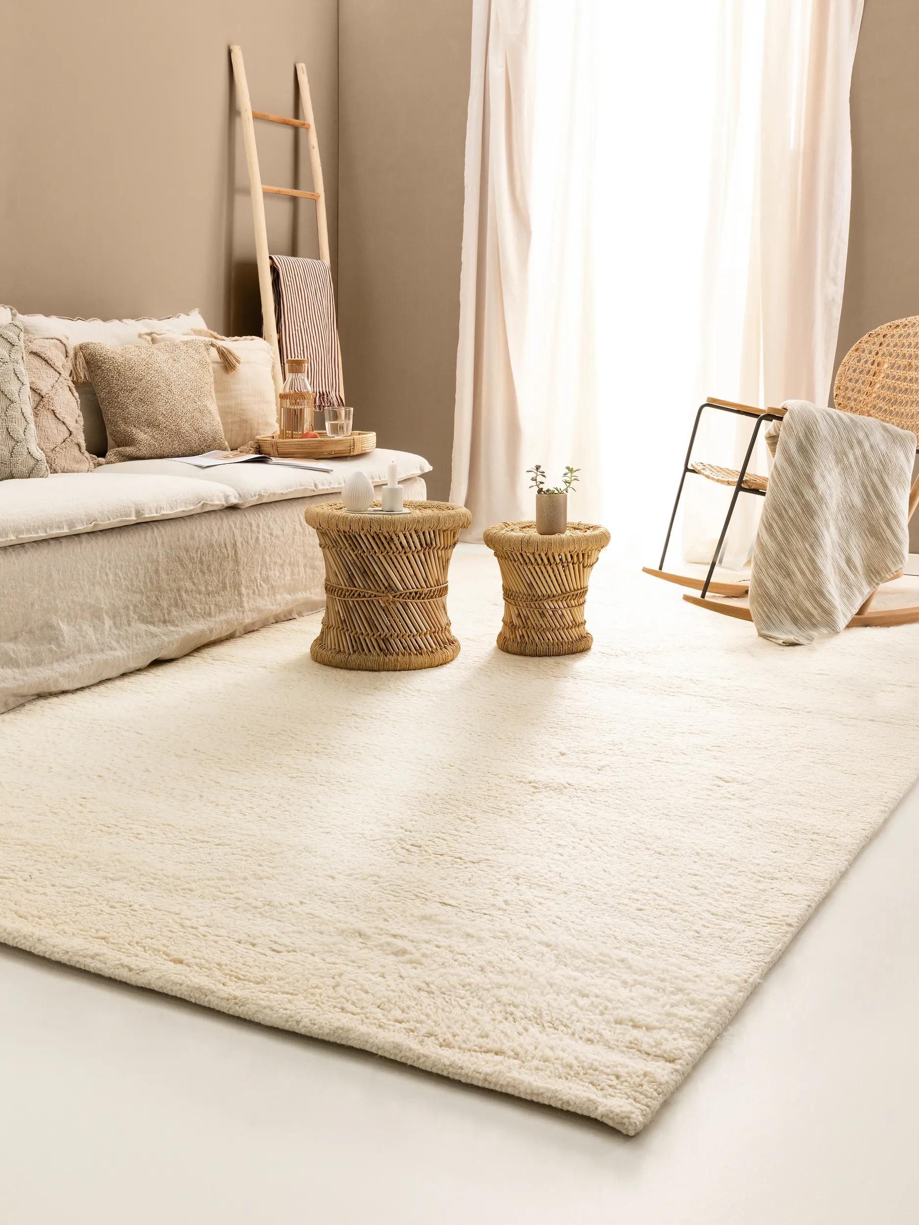 benuta Wollteppich Berber, rechteckig, Höhe: 31 mm, 100% Wolle, Teppich Wohnzimmer, Schlafzimmer, Esszimmer, Flur, Hygge