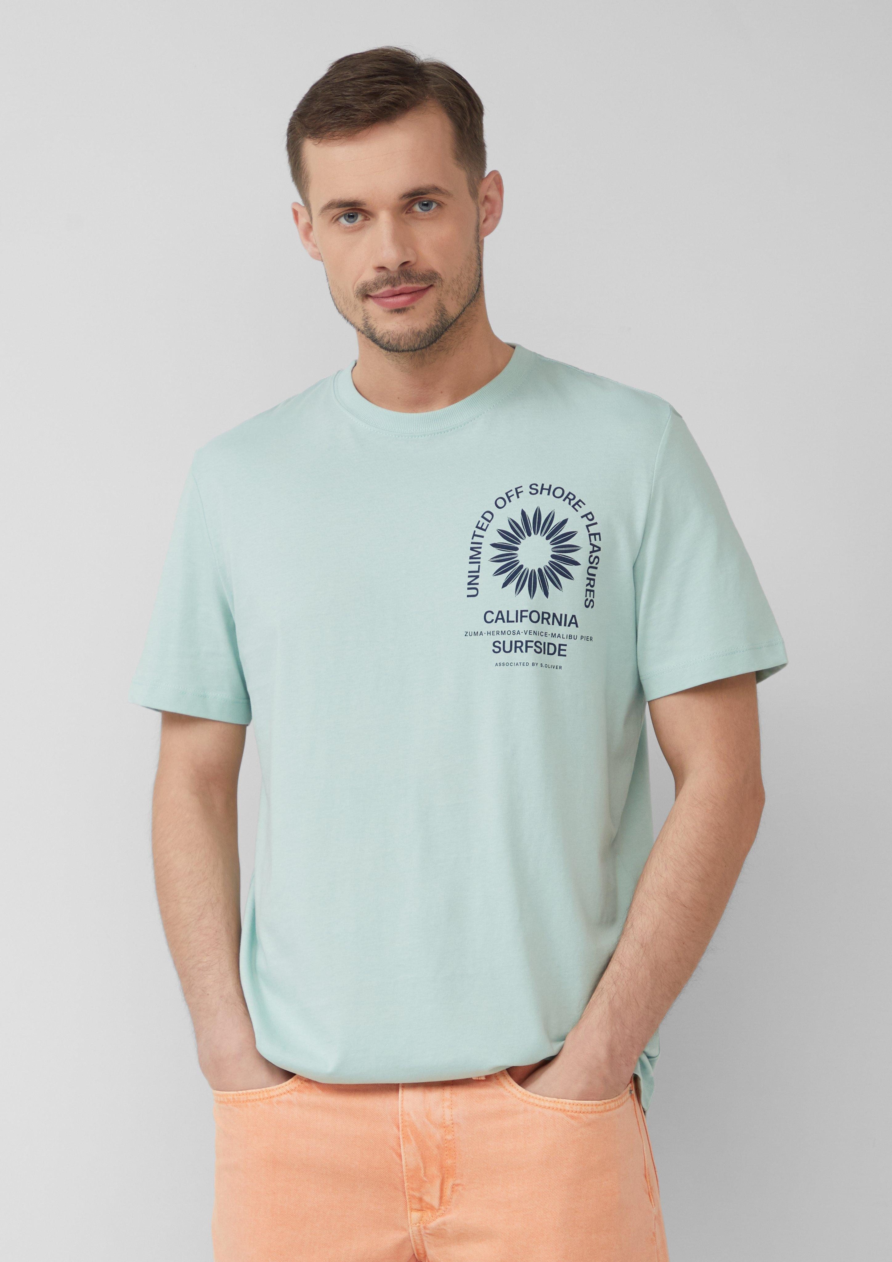 s.Oliver Kurzarmshirt T-Shirt mit Crew Neck günstig online kaufen