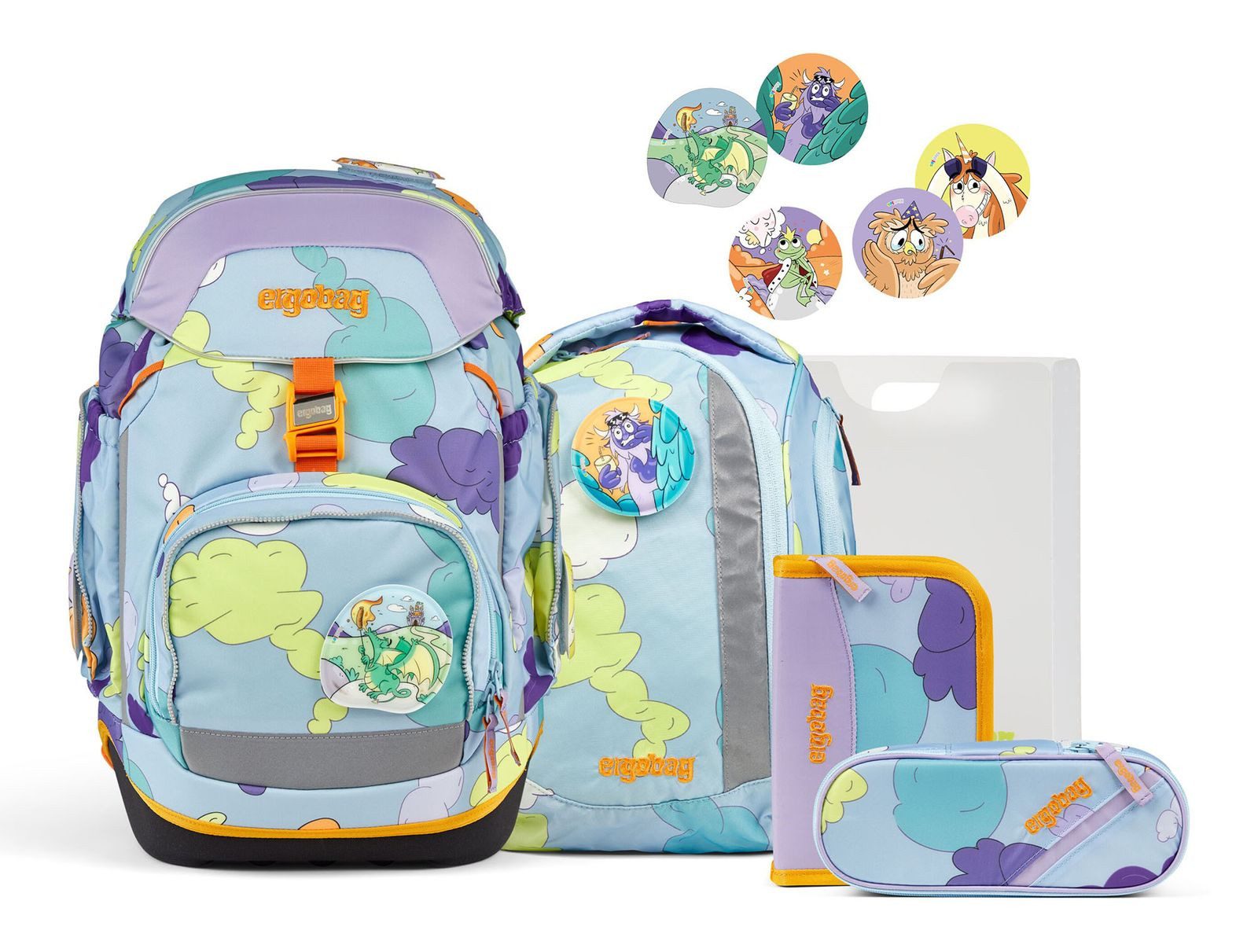 ergobag Schulranzen Pack-Set 6-teilig (Set, 5-tlg)